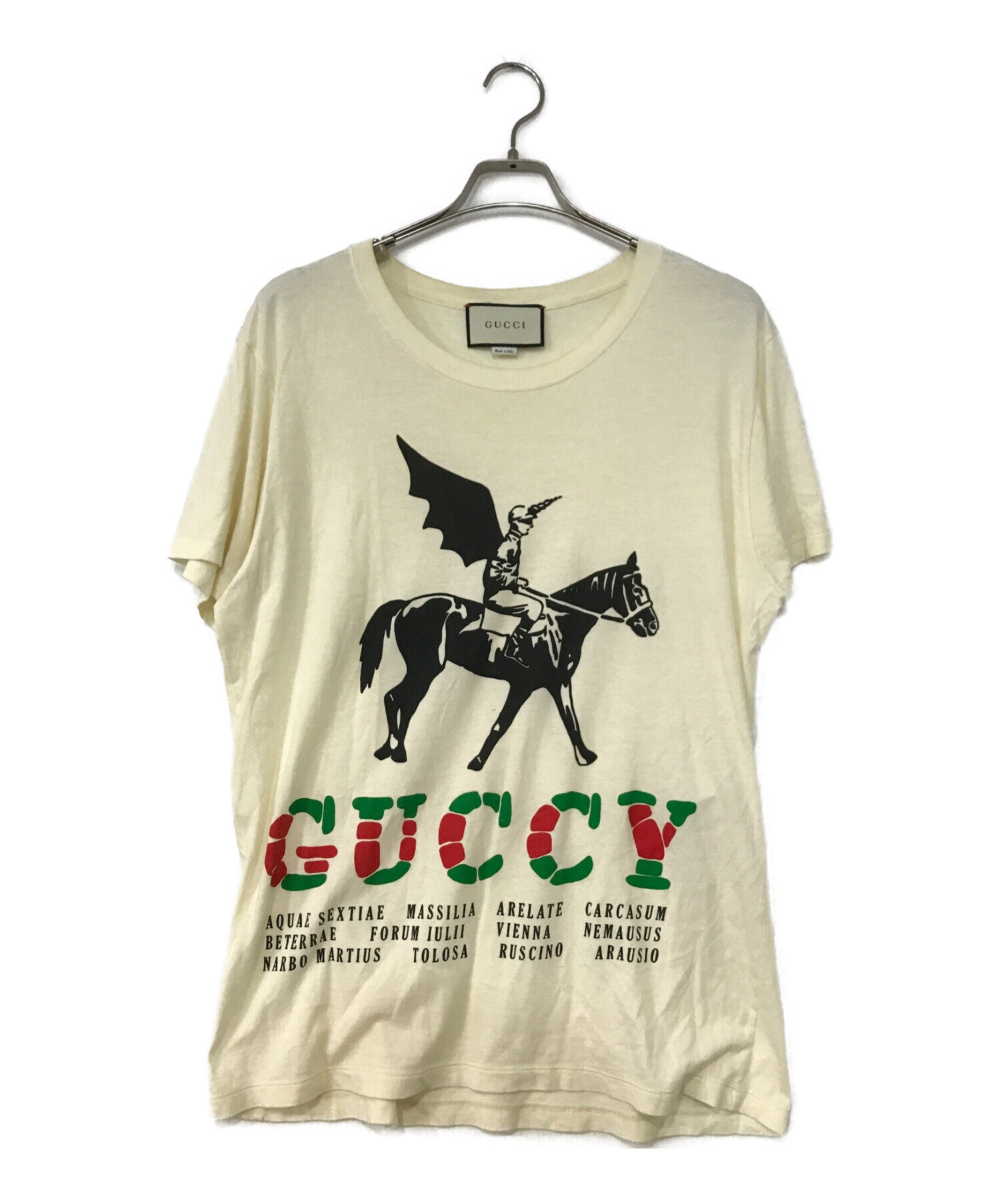 GUCCI (グッチ) 半袖Tシャツ アイボリー サイズ:S