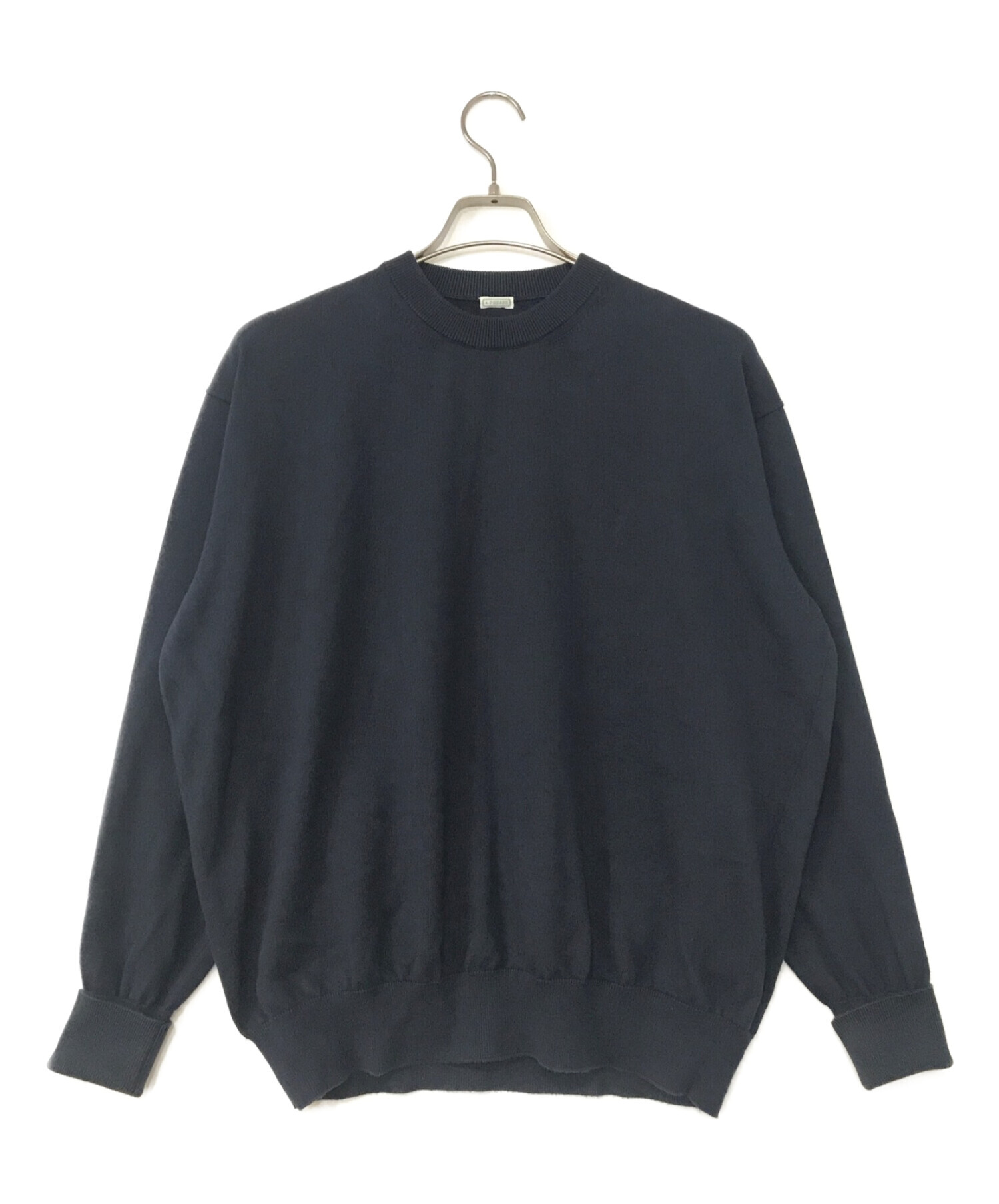 A.PRESSE (アプレッセ) Cotton Knit L/S T-Shirt ネイビー サイズ:2