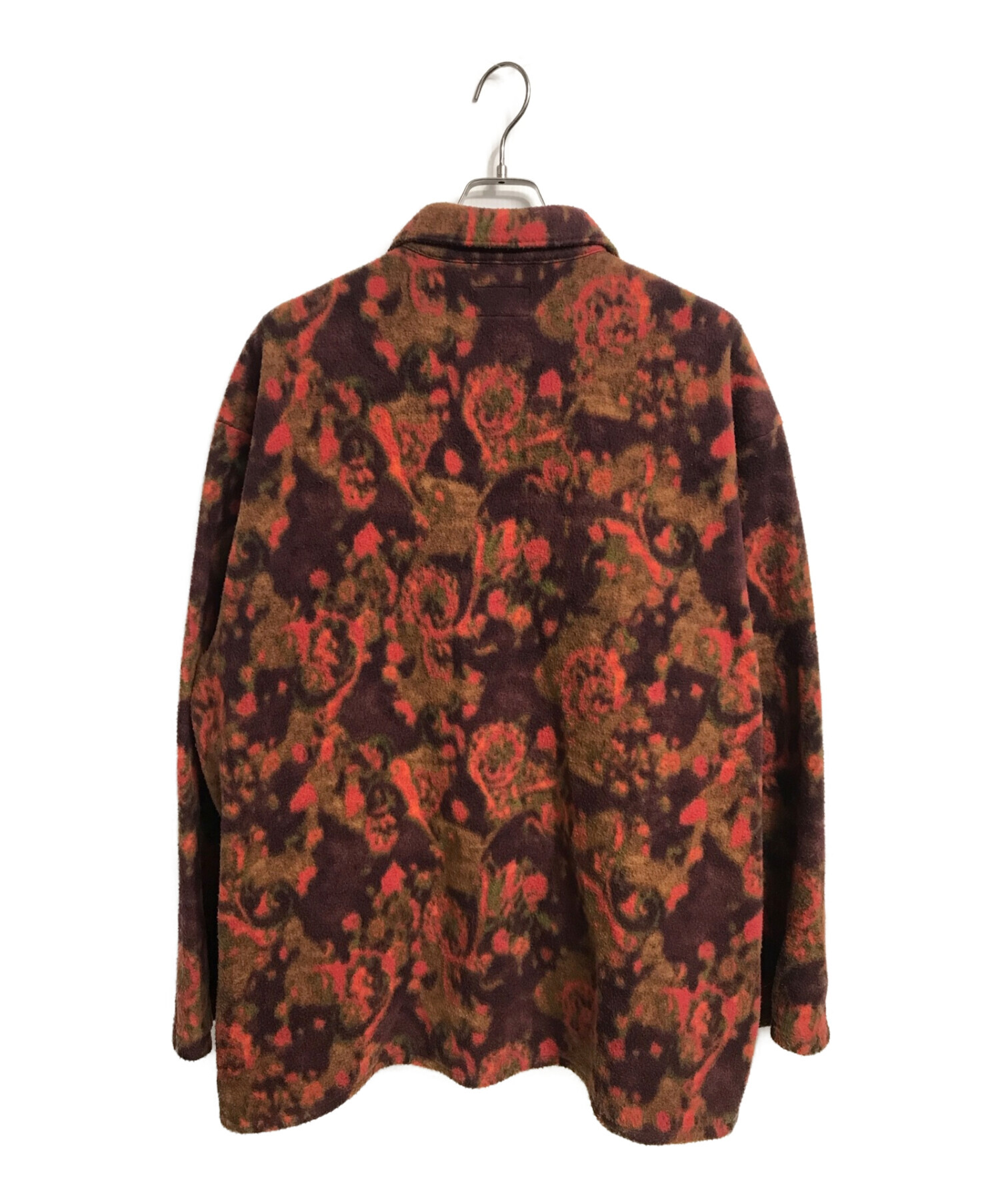 Supreme (シュプリーム) Paisley Fleece Shirt レッド サイズ:XL