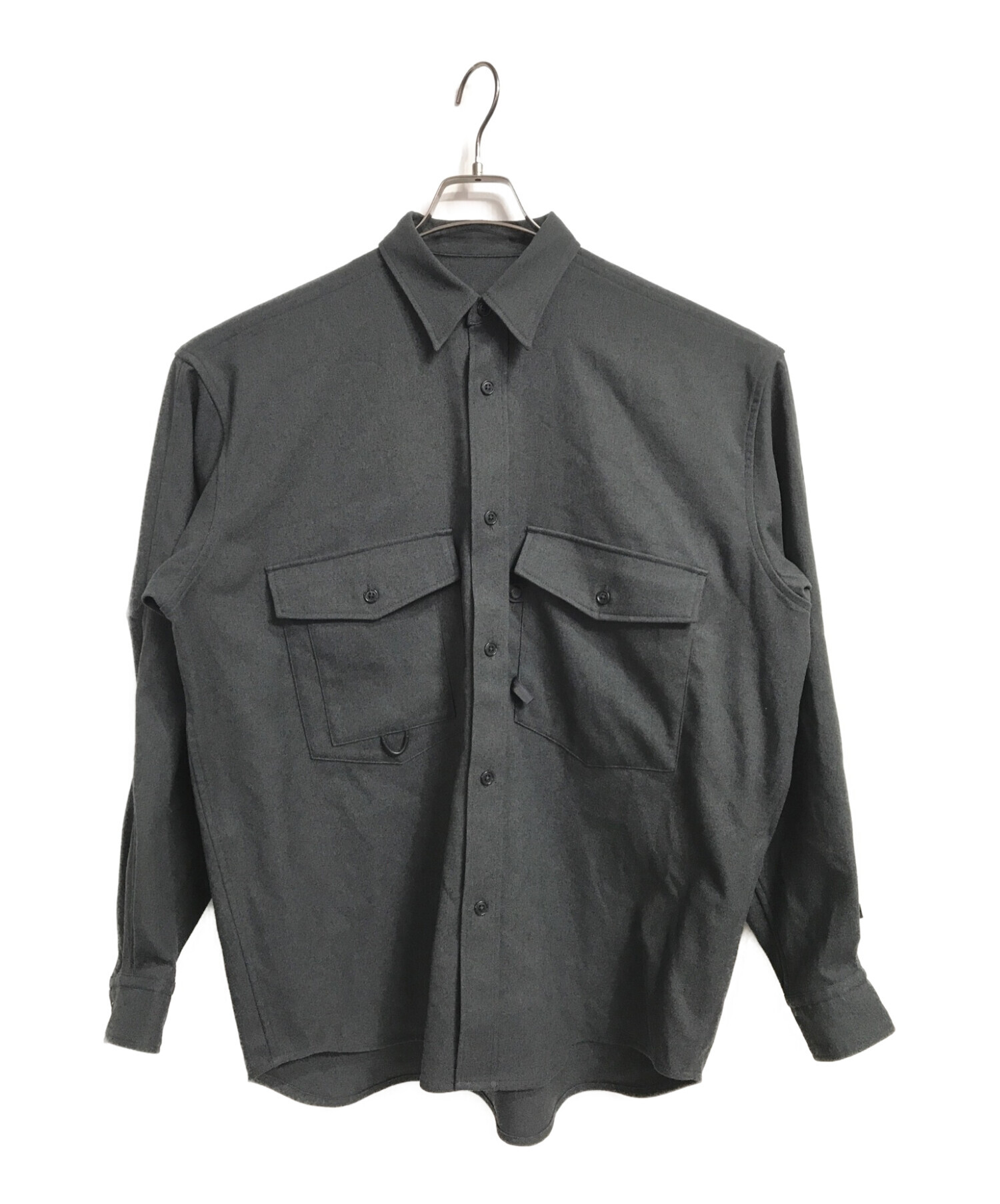 DAIWA PIER39 (ダイワ ピア39) TECH FLANNEL CPO SHIRTS グレー サイズ:サイズ表記なし