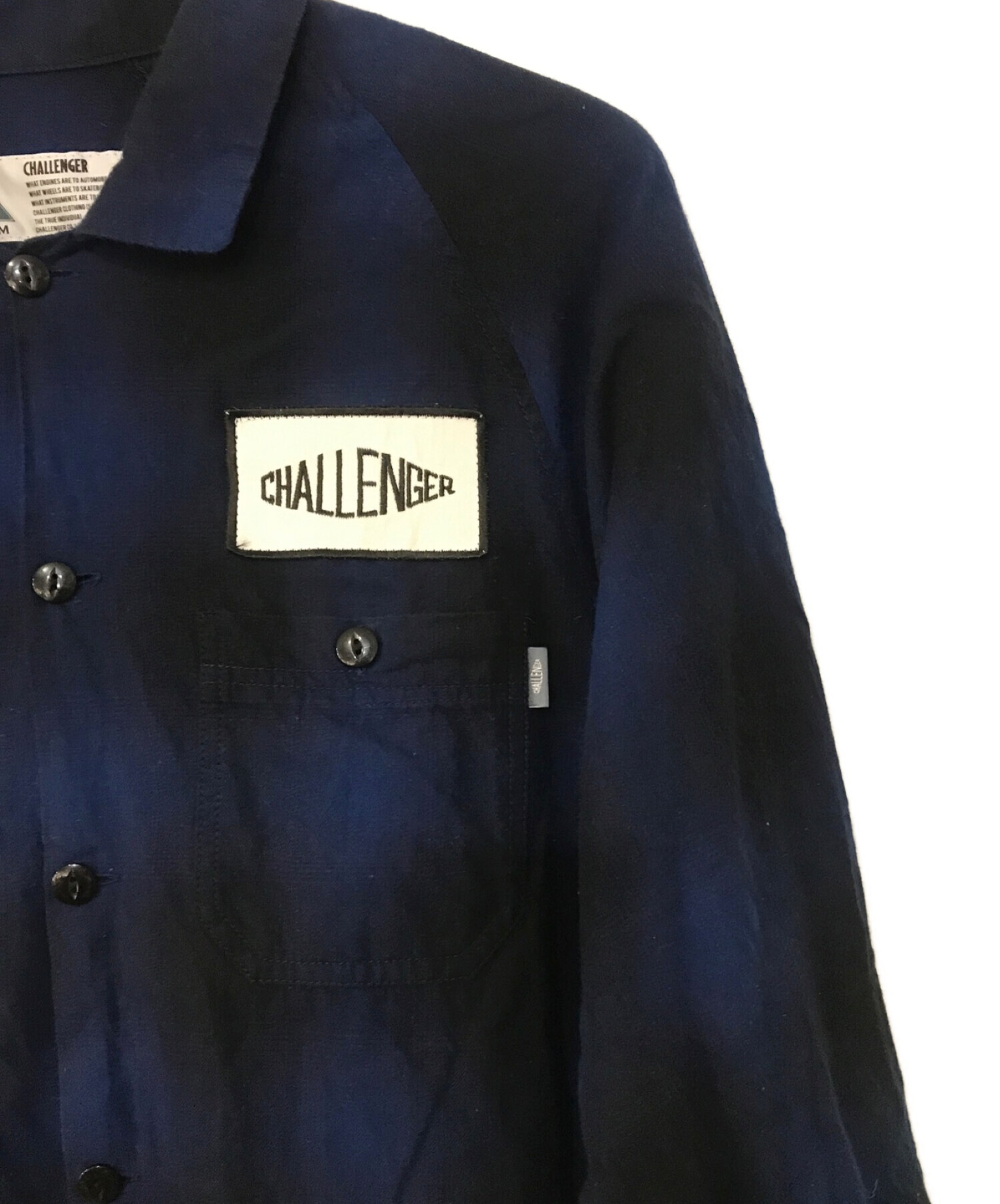 CHALLENGER (チャレンジャー) L/S CHECK WORK SHIRT ブルー サイズ:M