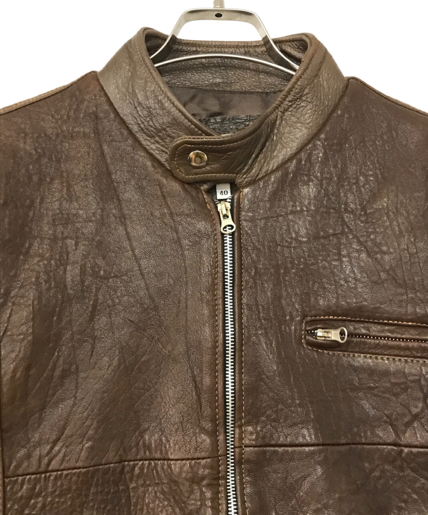 wilsons leather (ウィルソンズレザー) レザージャケット ブラウン サイズ:40