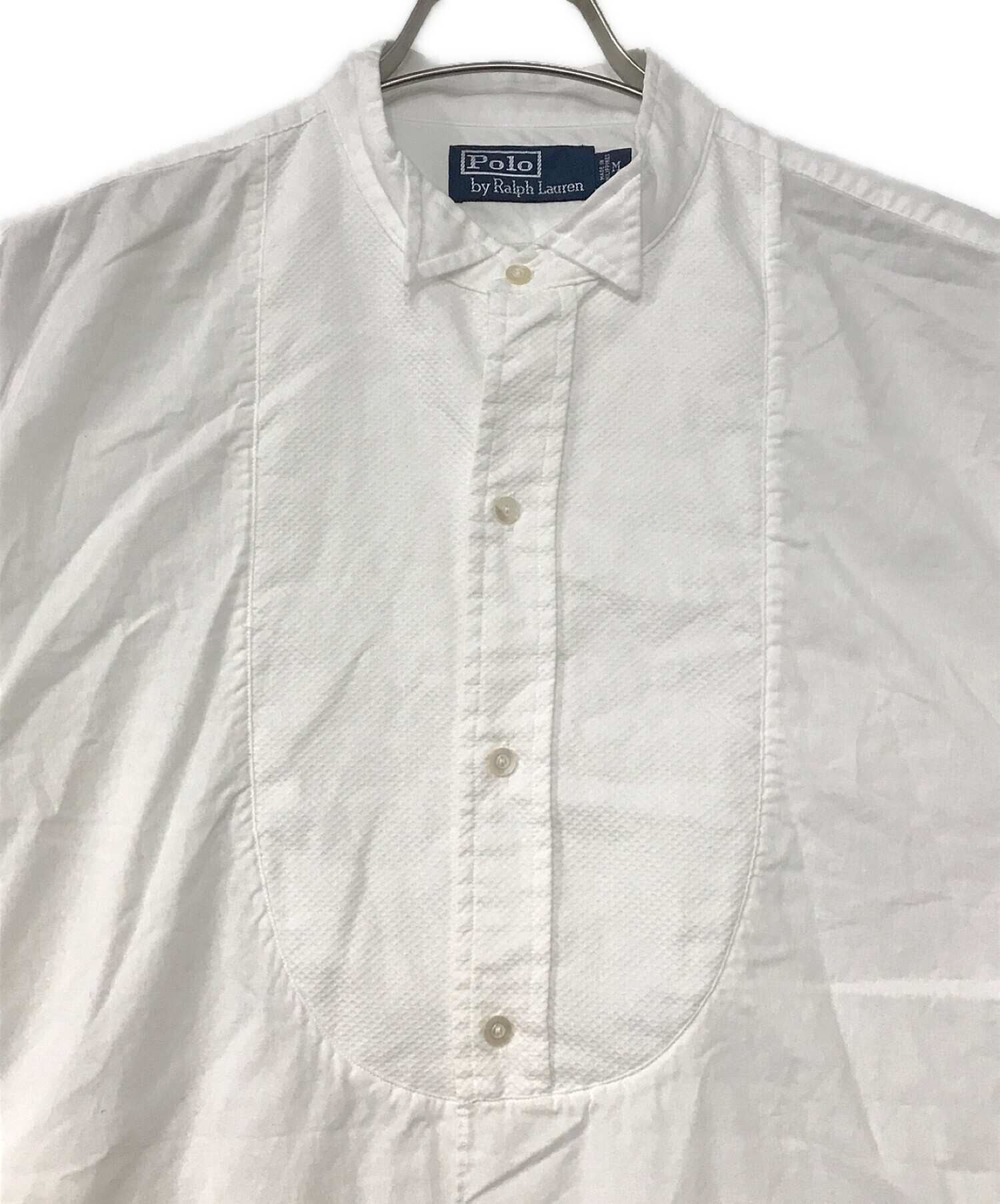 POLO RALPH LAUREN (ポロ・ラルフローレン) デザインシャツ ホワイト サイズ:M
