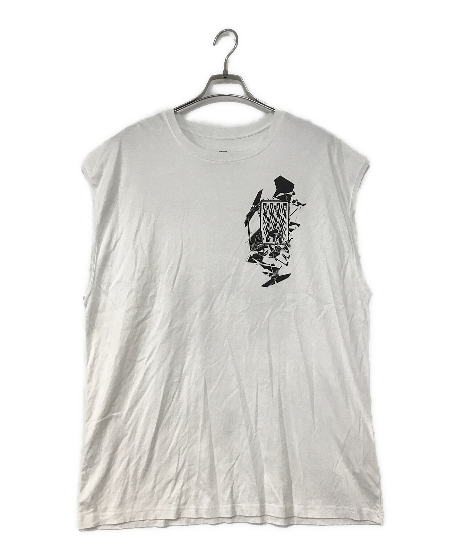 ACRONYM (アクロニウム) MERCERIZED SLEEVELESS T-SHIRTS ホワイト サイズ:L