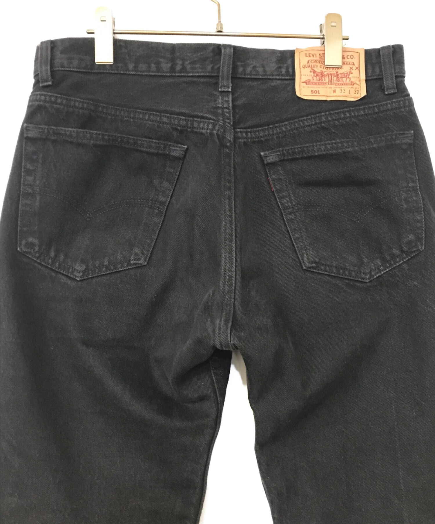 LEVI'S (リーバイス) ブラックデニムパンツ ブラック サイズ:W33L32