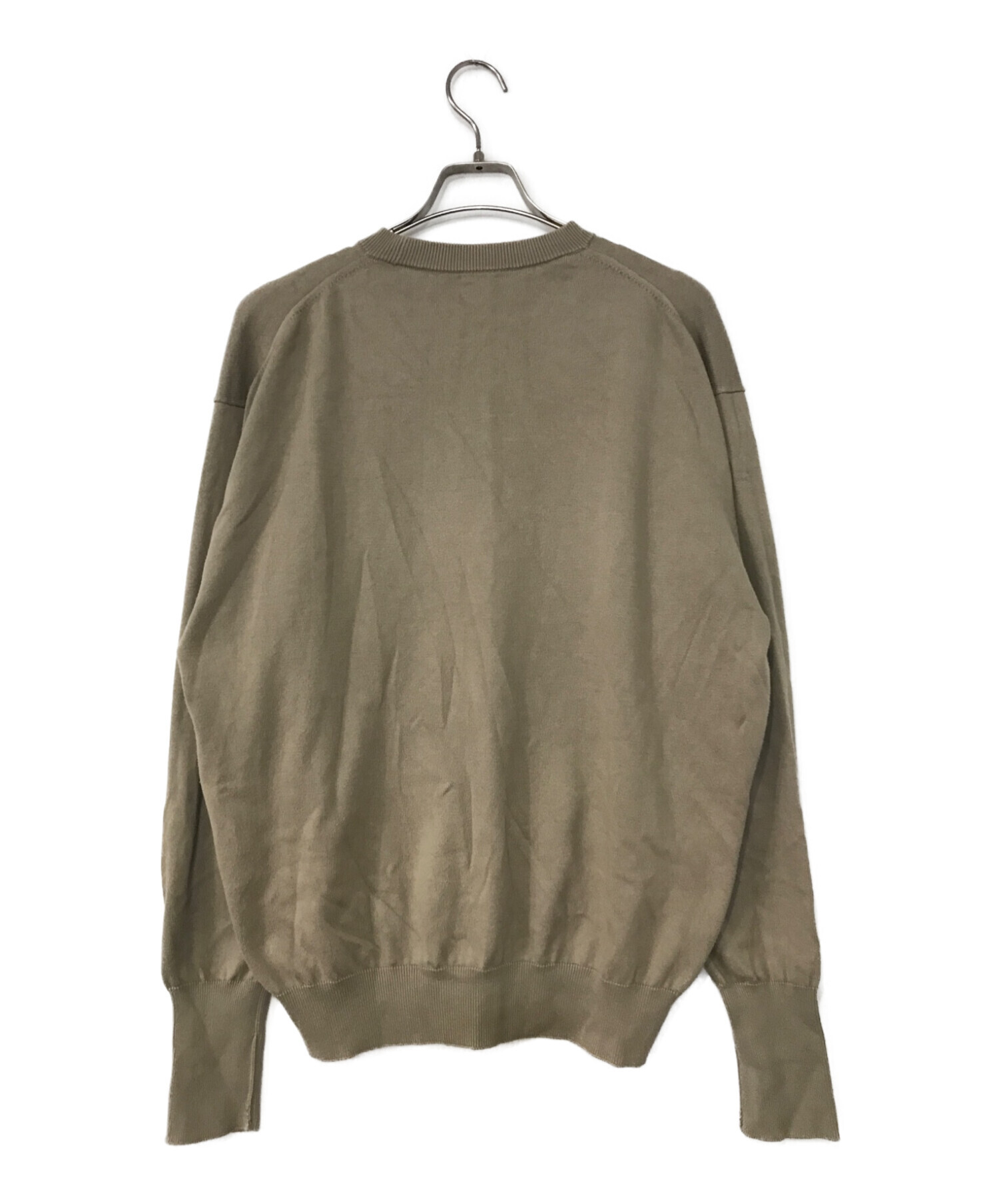 A.PRESSE (アプレッセ) Cotton Knit L/S T-Shirt ベージュ サイズ:M