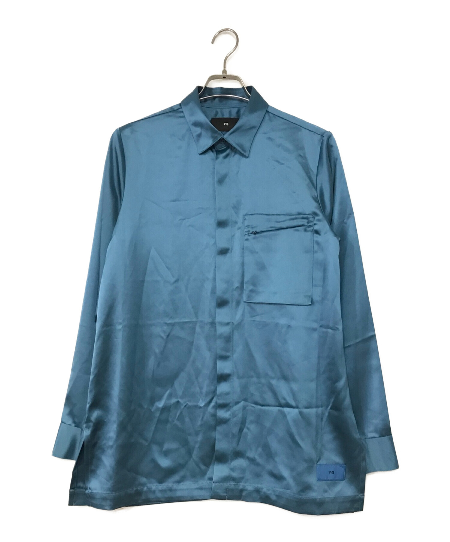 中古・古着通販】Y-3 (ワイスリー) テックシルクシャツ ブルー サイズ 