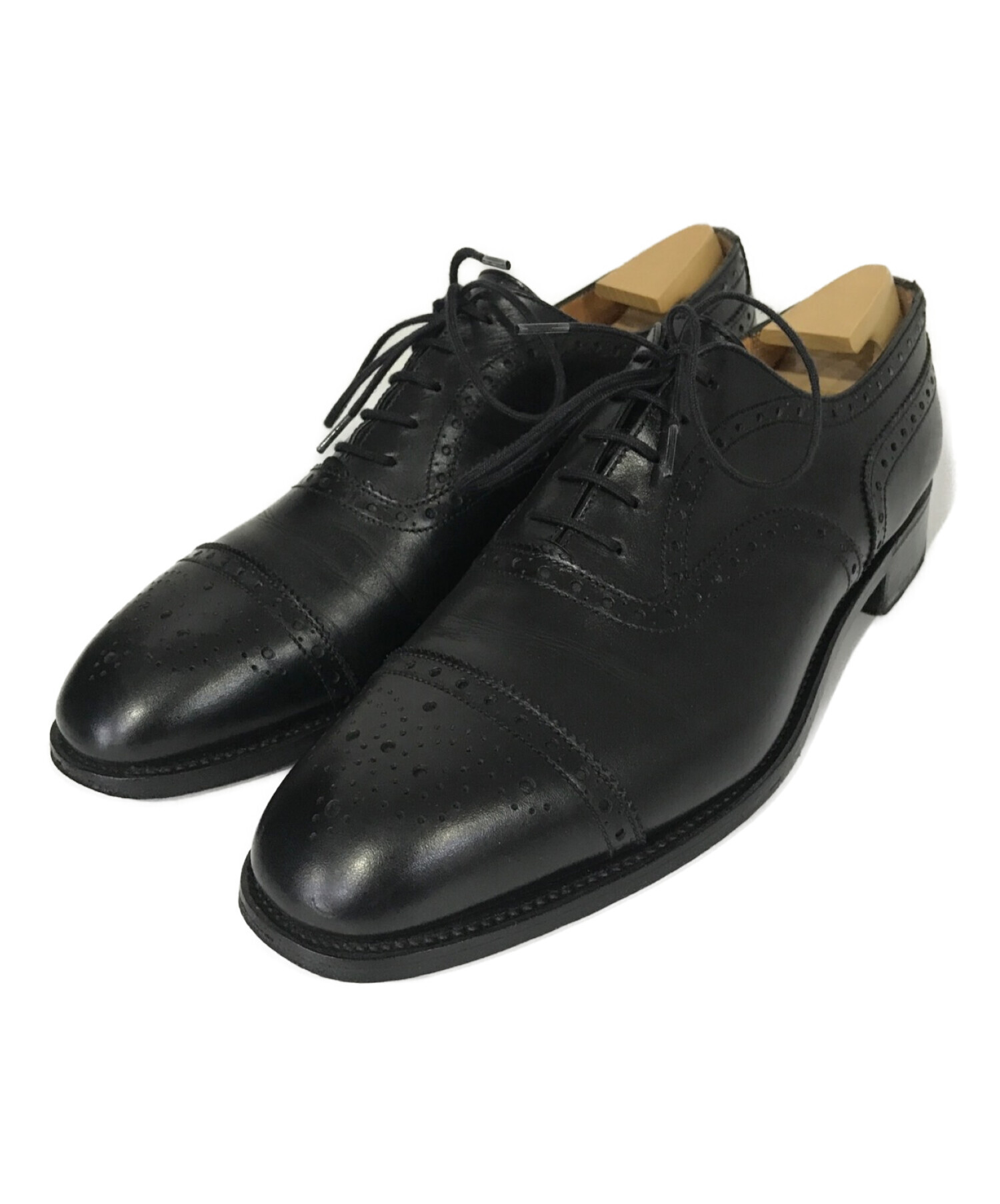 J.M.WESTON【25.0】オックスフォード ウィングチップ 革靴 本革 黒