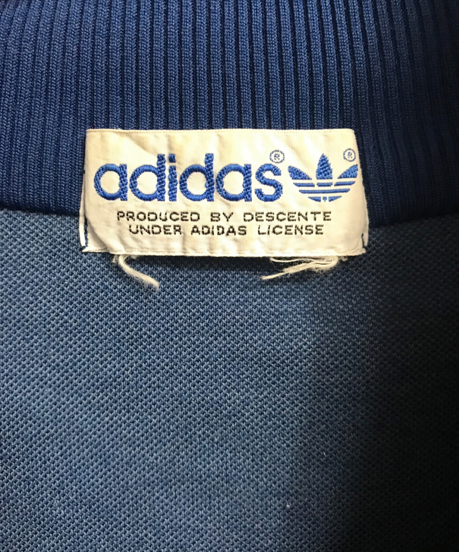 adidas (アディダス) トレフオィル刺繍 トラックジャケット ネイビー サイズ:サイズ表記無し
