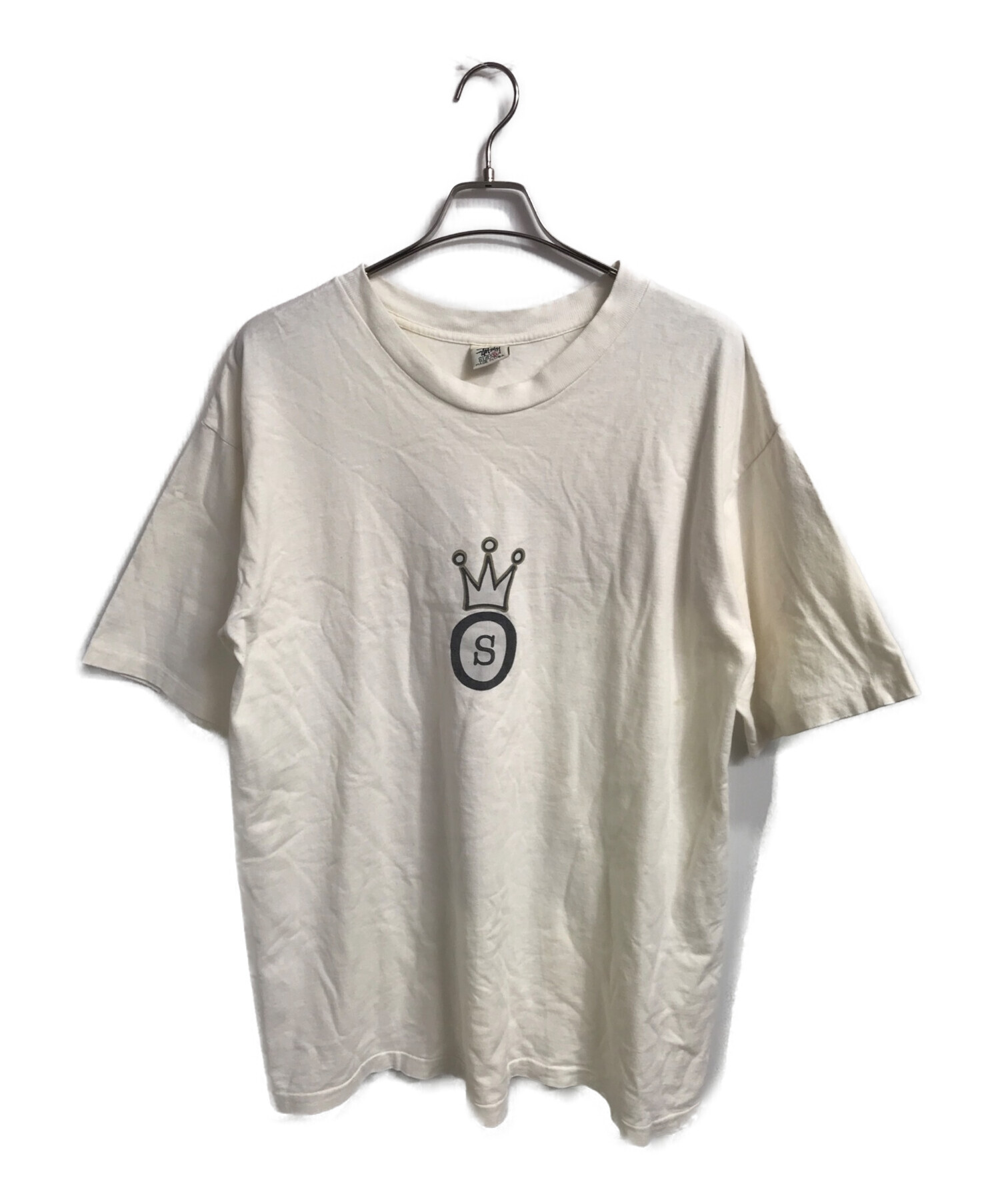stussy (ステューシー) クラウンTシャツ ホワイト サイズ:XL