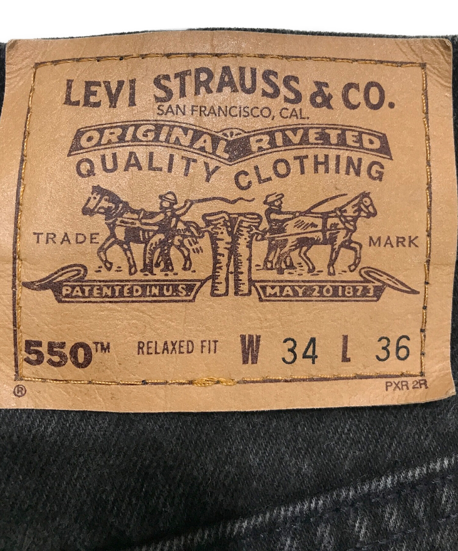 中古・古着通販】LEVI'S (リーバイス) 550ブラックデニムパンツ