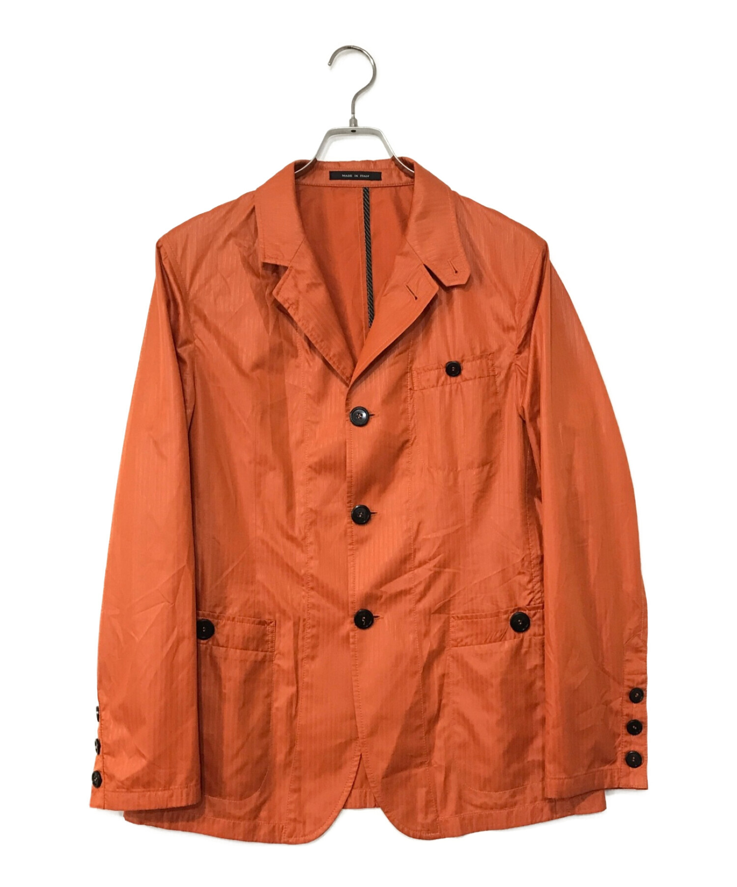 EMPORIO ARMANI (エンポリオアルマーニ) テーラードジャケット オレンジ サイズ:48