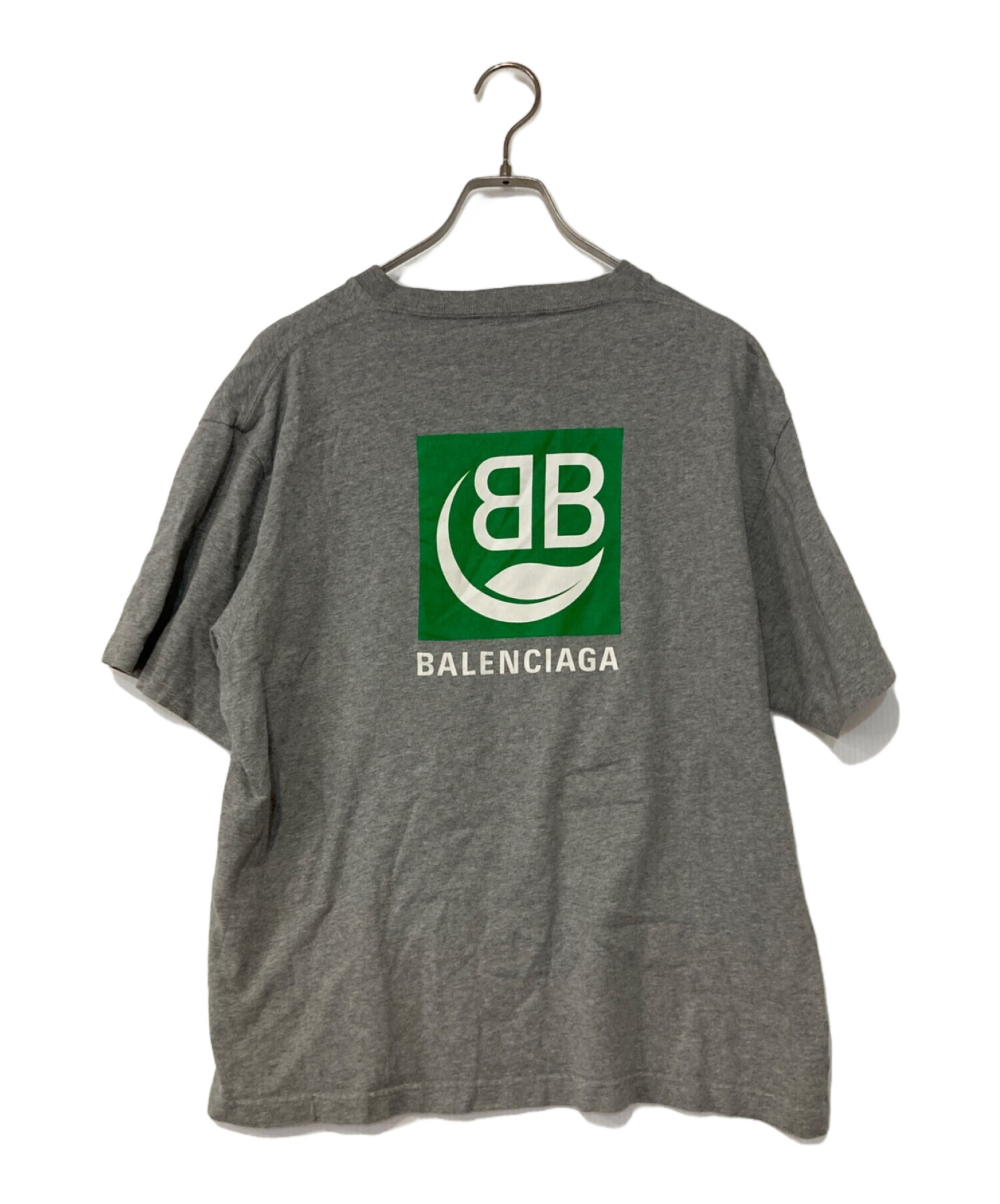 BALENCIAGA (バレンシアガ) BB Logo Printed Tee グレー サイズ:S
