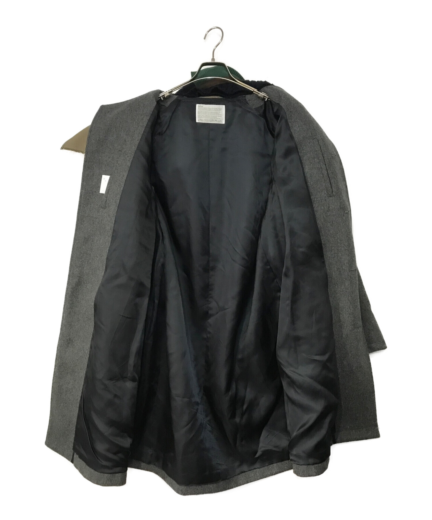 中古・古着通販】KOLOR (カラー) カシミアウールメルトンDOCKING COAT