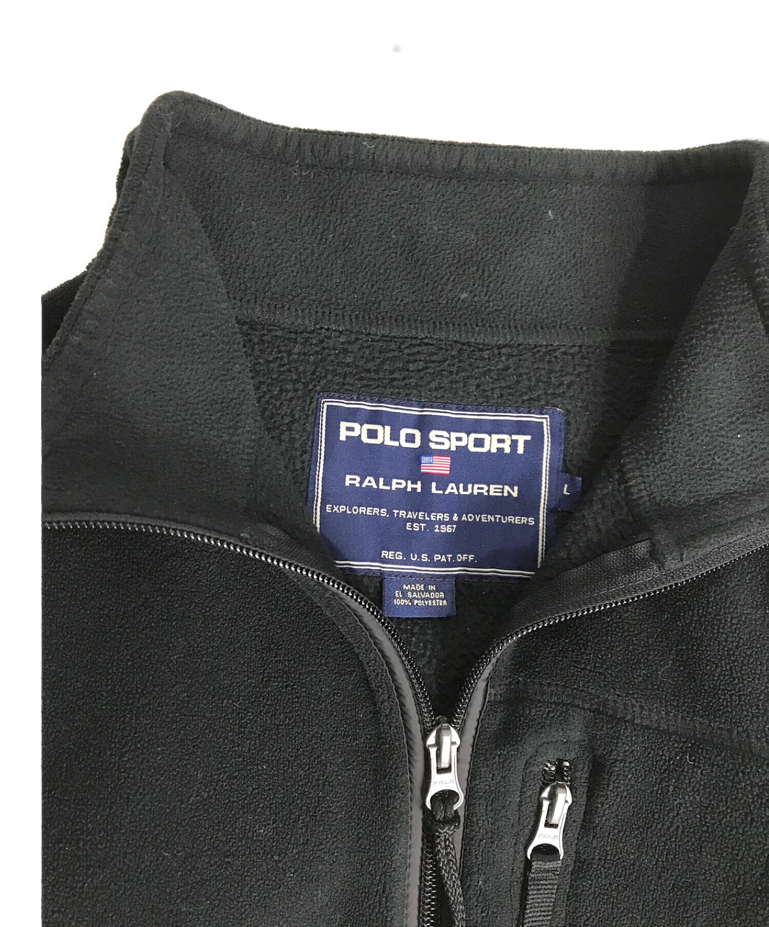 POLO SPORT (ポロスポーツ) フリースジャケット ブラック サイズ:L