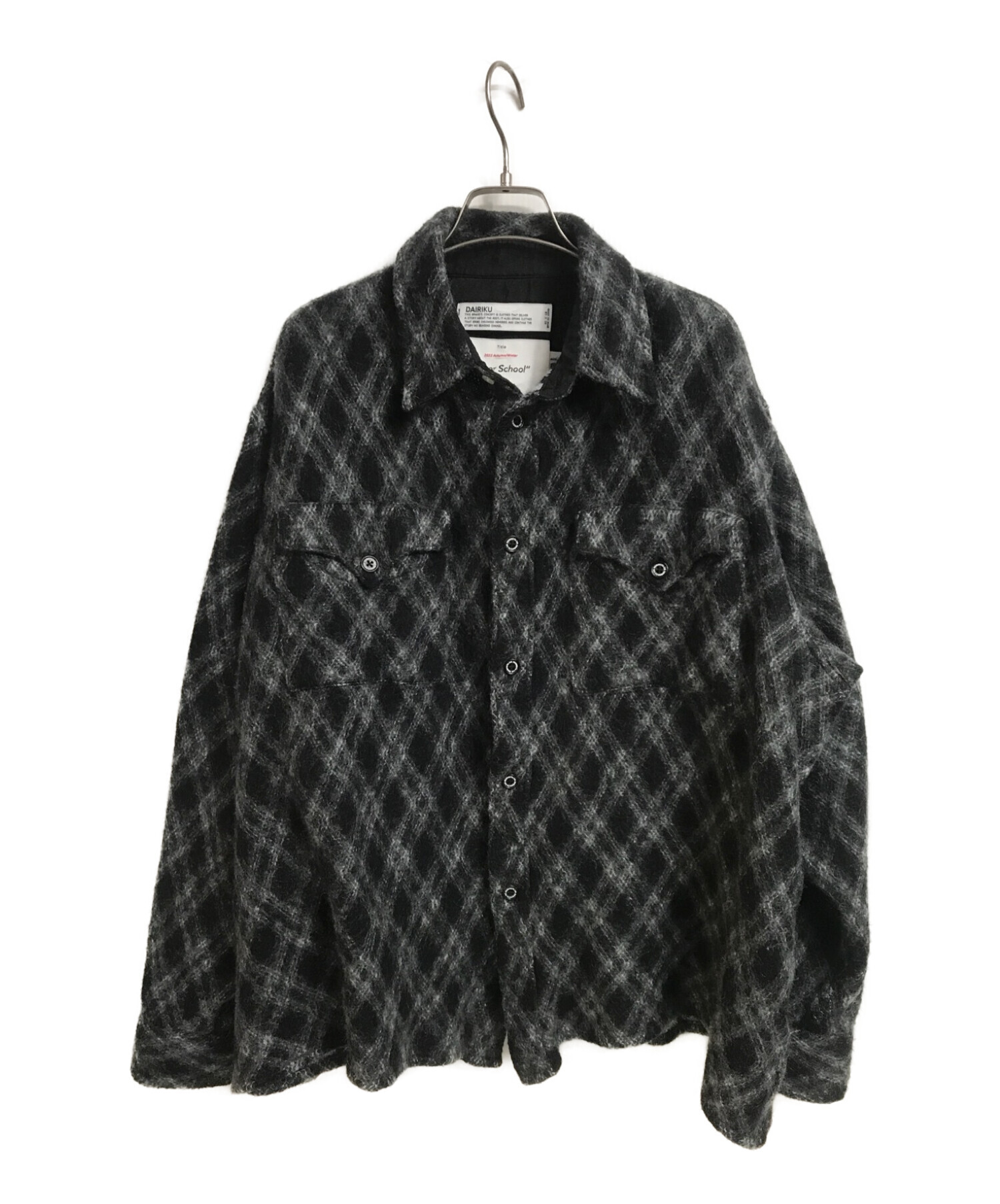 中古・古着通販】DAIRIKU (ダイリク) Mohair Argyle Check Shirt ...