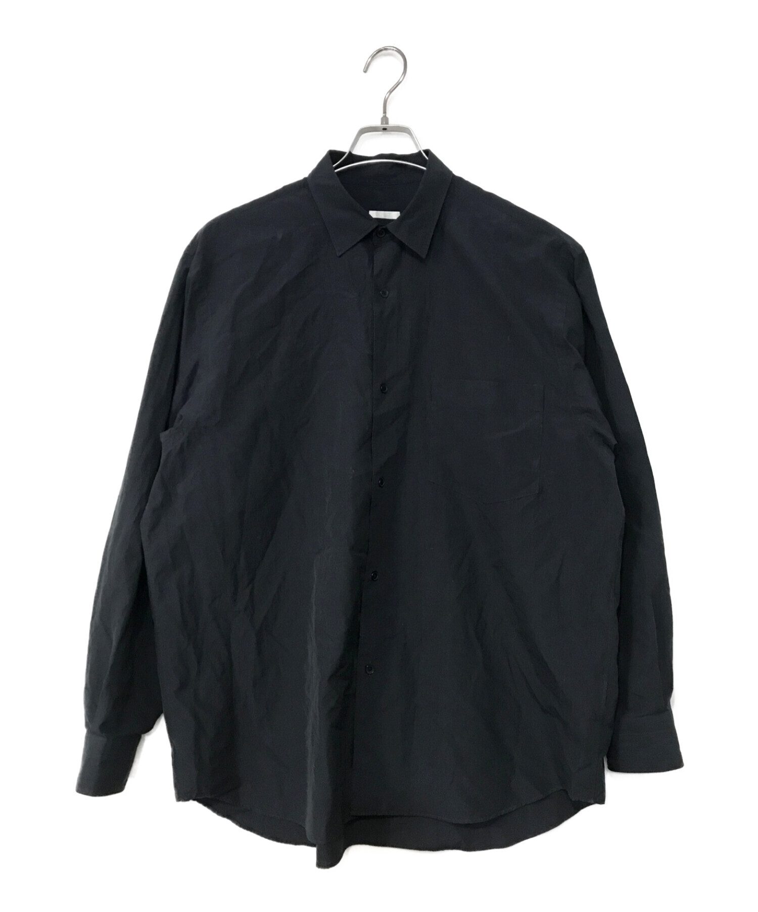 中古・古着通販】COMOLI (コモリ) コモリシャツ ブラック サイズ:2