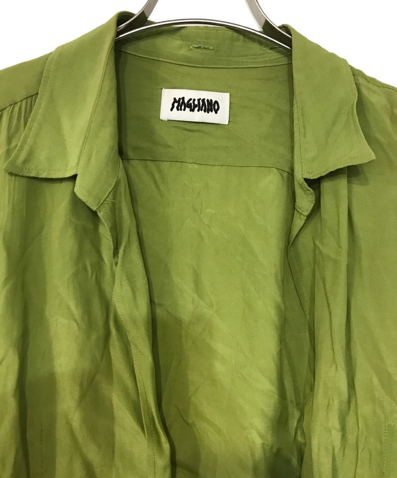 MAGLIANO (マリアーノ) オーバーサイズプルオーバー長袖シャツ 黄緑 サイズ:S