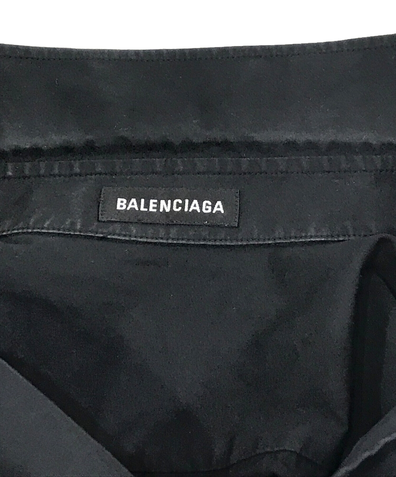 BALENCIAGA (バレンシアガ) 長袖シャツ ブラック サイズ:39