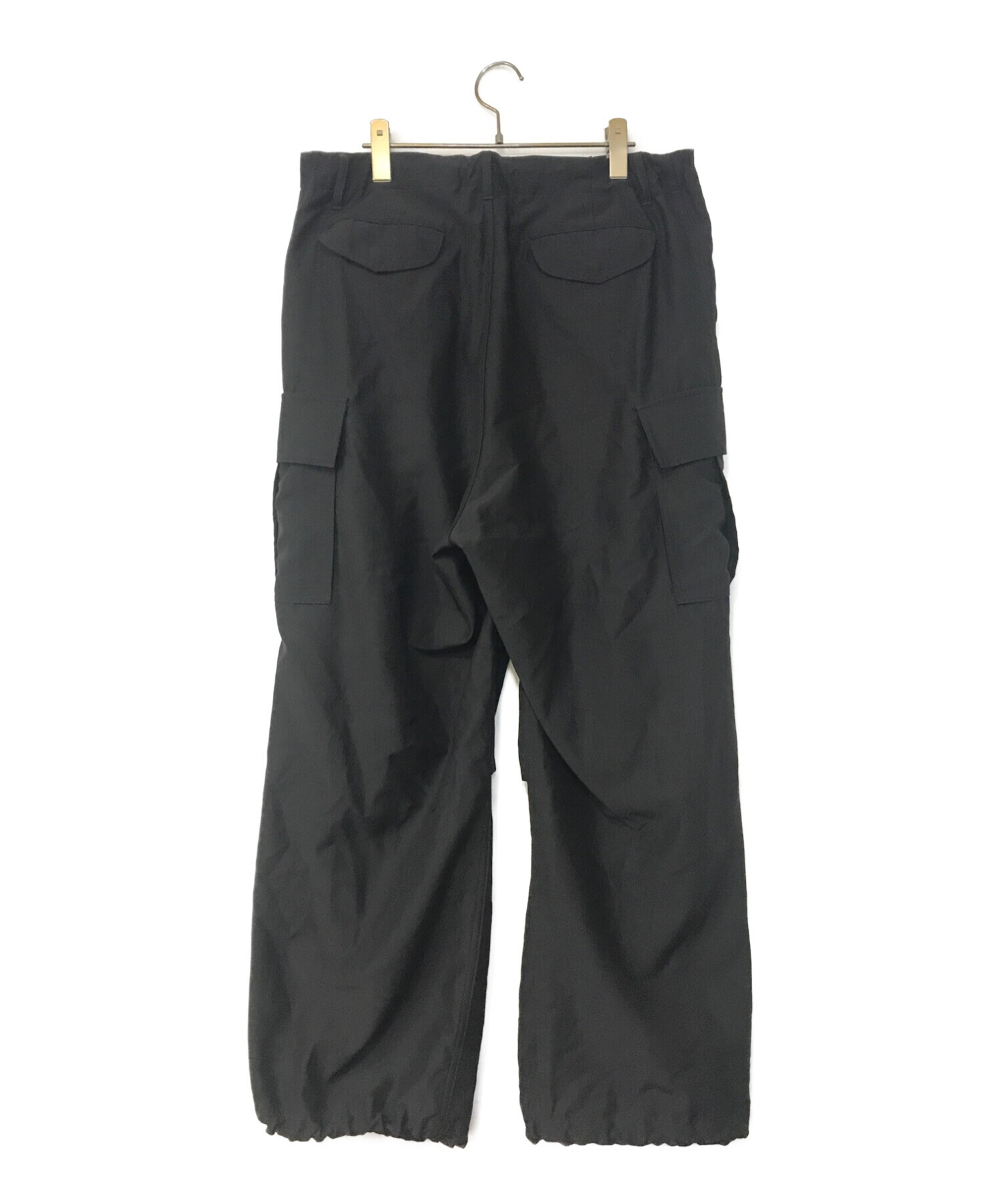 Graphpaper (グラフペーパー) Wool Cupro Over Cargo Pants ブラック サイズ:2
