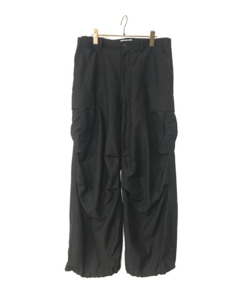 【中古・古着通販】Graphpaper (グラフペーパー) Wool Cupro Over Cargo Pants ブラック  サイズ:2｜ブランド・古着通販 トレファク公式【TREFAC FASHION】スマホサイト