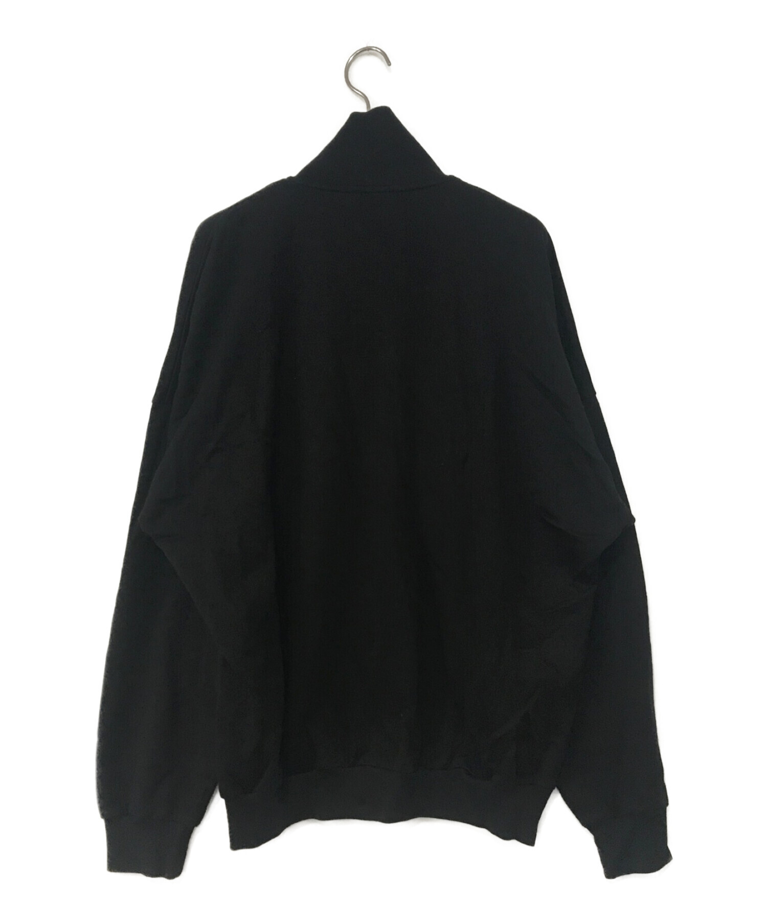 AURALEE (オーラリー) SUPER HIGH GAUGE SWEAT ZIP BLOUSON ブラック サイズ:4