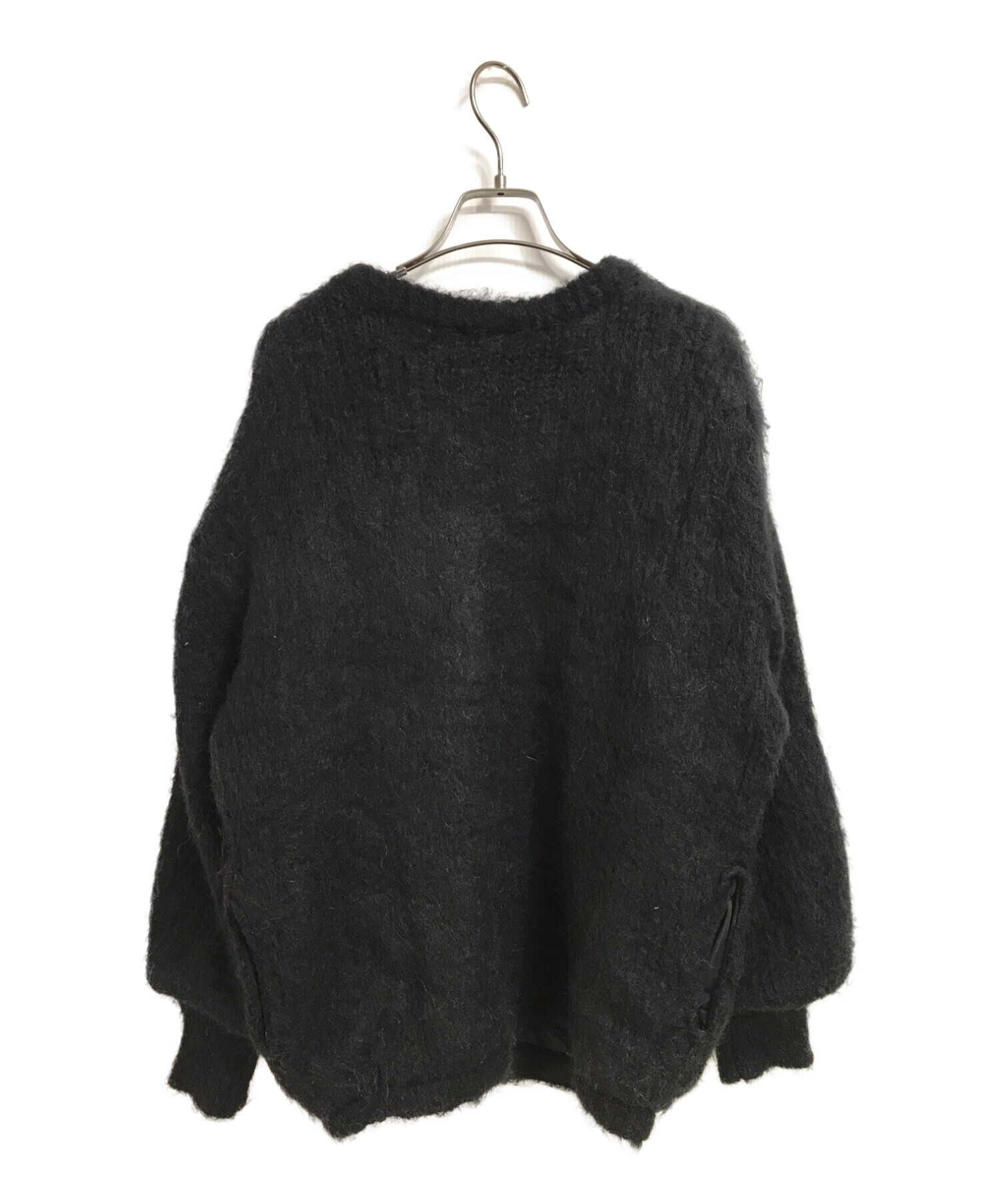 中古・古着通販】AMERI (アメリ) 2WAY MOHAIR SHAGGY KNIT ブラック