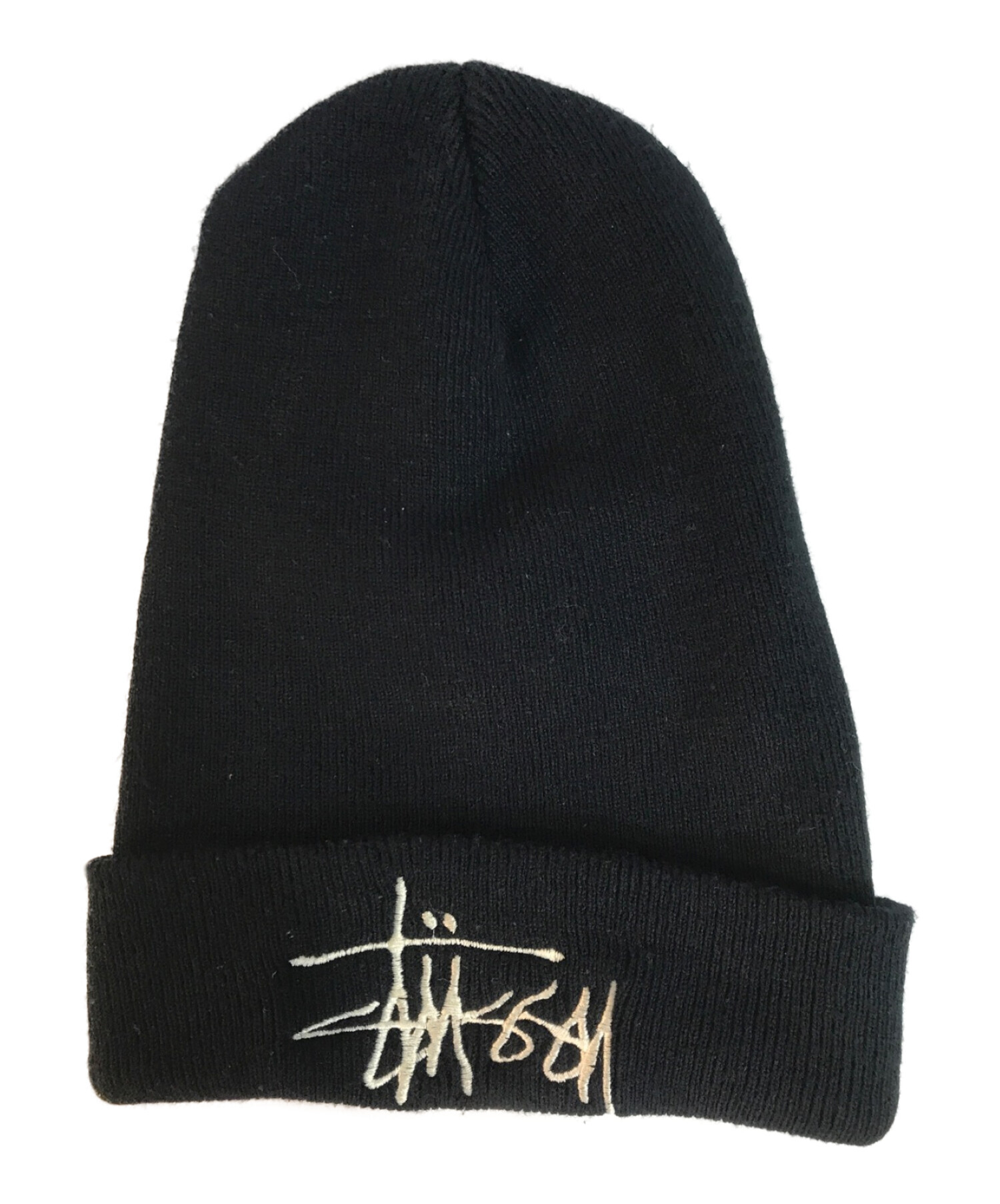 OLD STUSSY (オールドステューシー) STOCK-LOGO KNIT-BEANIE