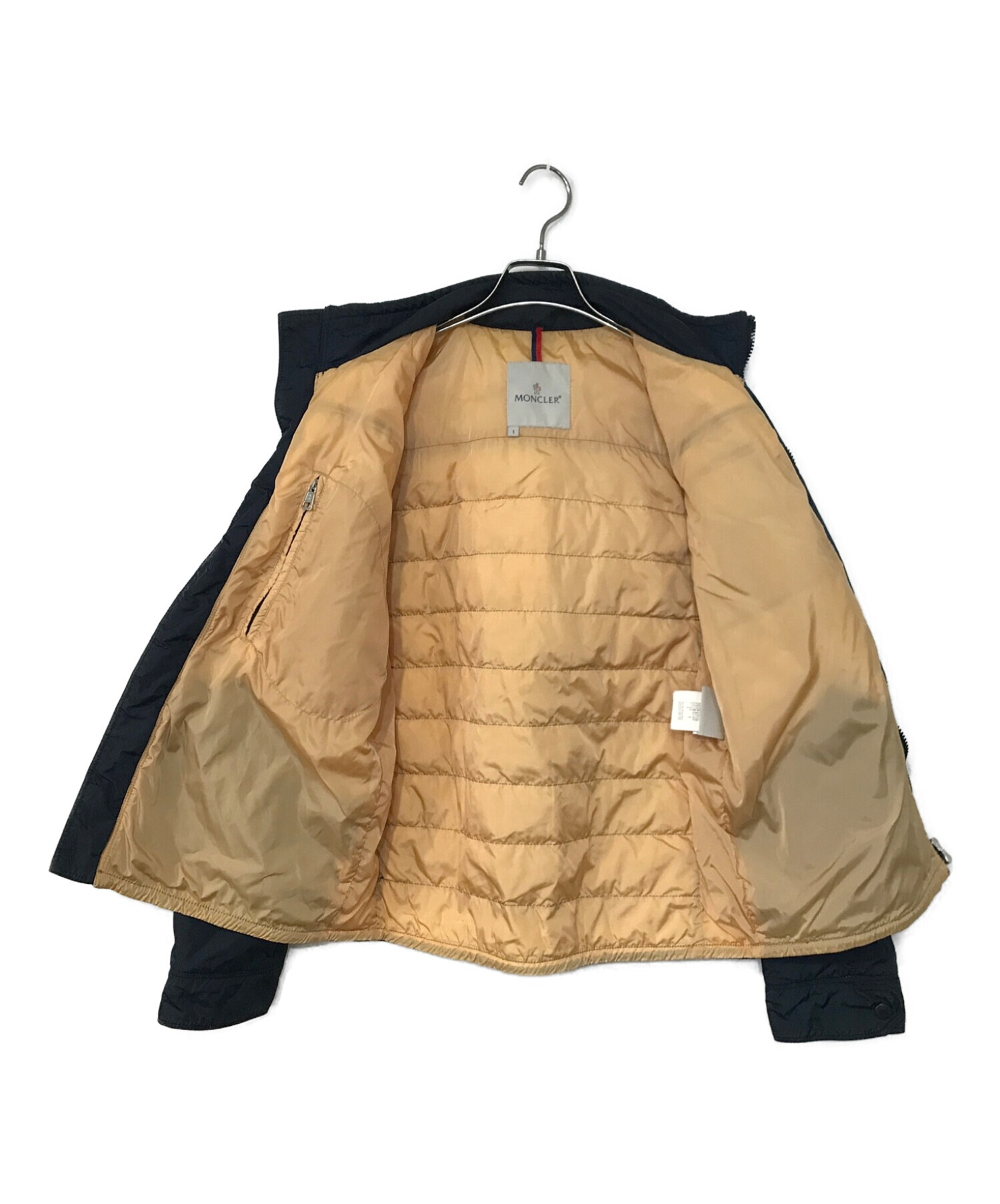 中古・古着通販】MONCLER (モンクレール) チェストワッペンジップアップダウンブルゾン ネイビー サイズ:1｜ブランド・古着通販  トレファク公式【TREFAC FASHION】スマホサイト