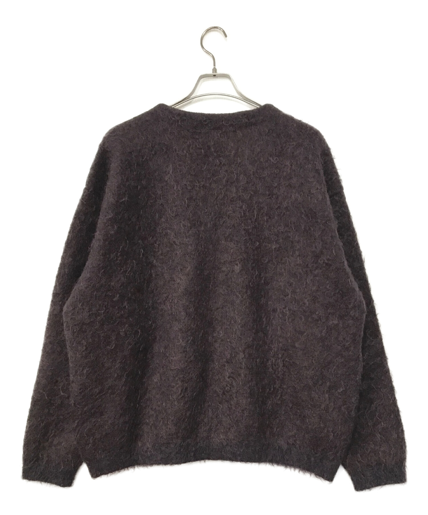 YOKE (ヨーク) Graphpaper (グラフペーパー) 4Color Mix Mohair Jacquard Cardigan パープル  サイズ:2