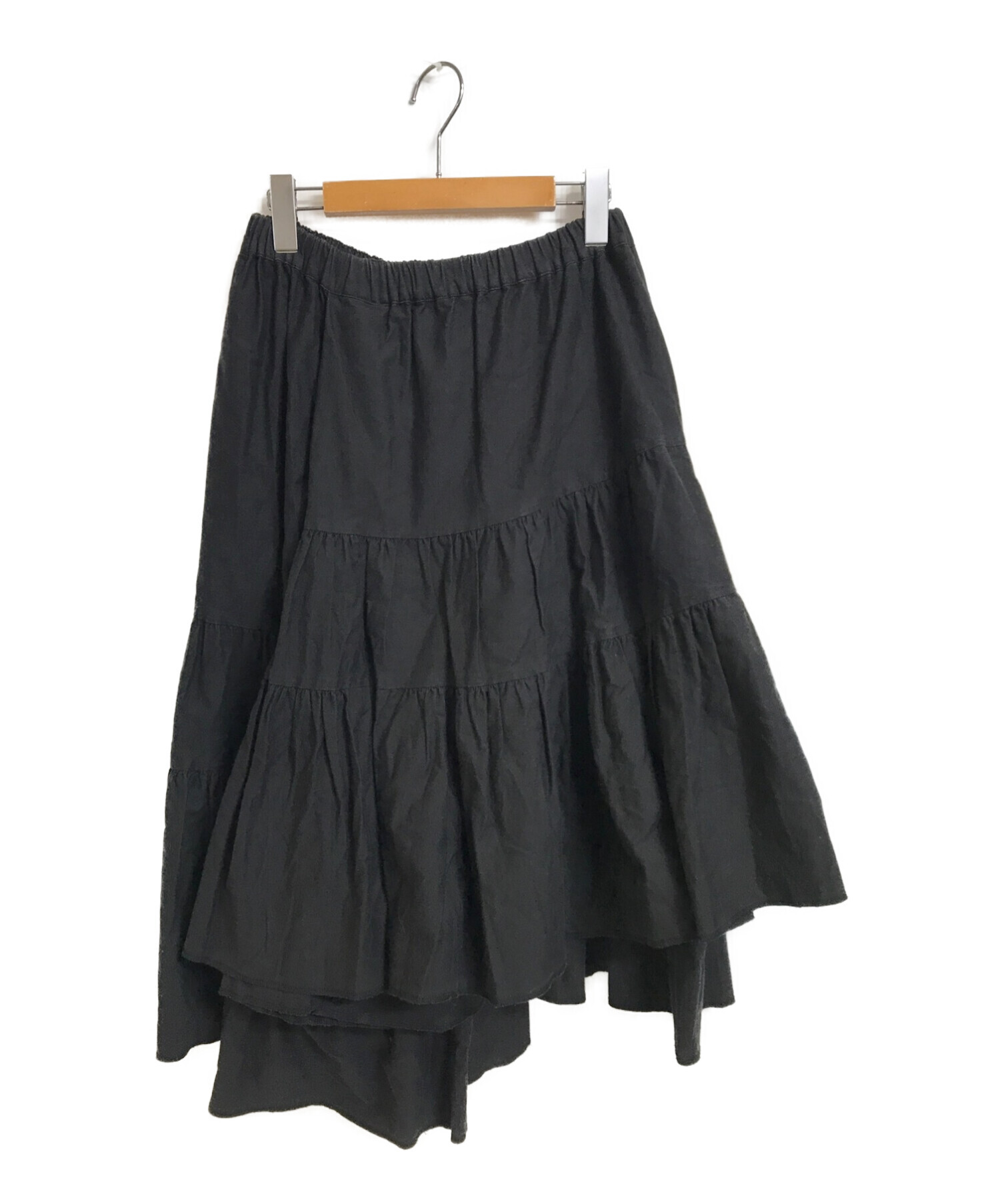 COMME des GARCONS (コムデギャルソン) ティアードスカート ブラック サイズ:S