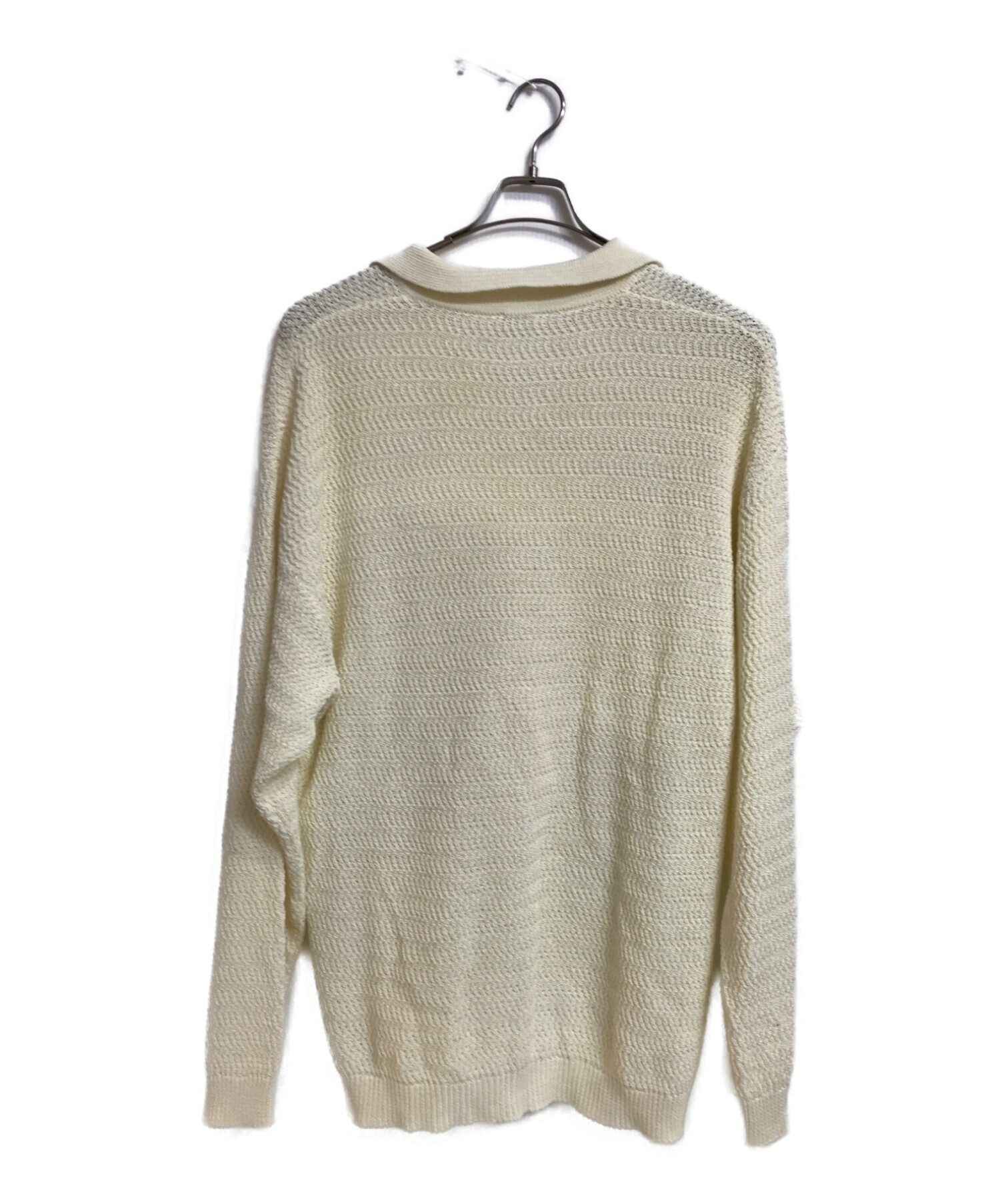 中古・古着通販】Blanc YM (ブランワイエム) Skipper Knit Shirt ホワイト サイズ:FREE｜ブランド・古着通販  トレファク公式【TREFAC FASHION】スマホサイト