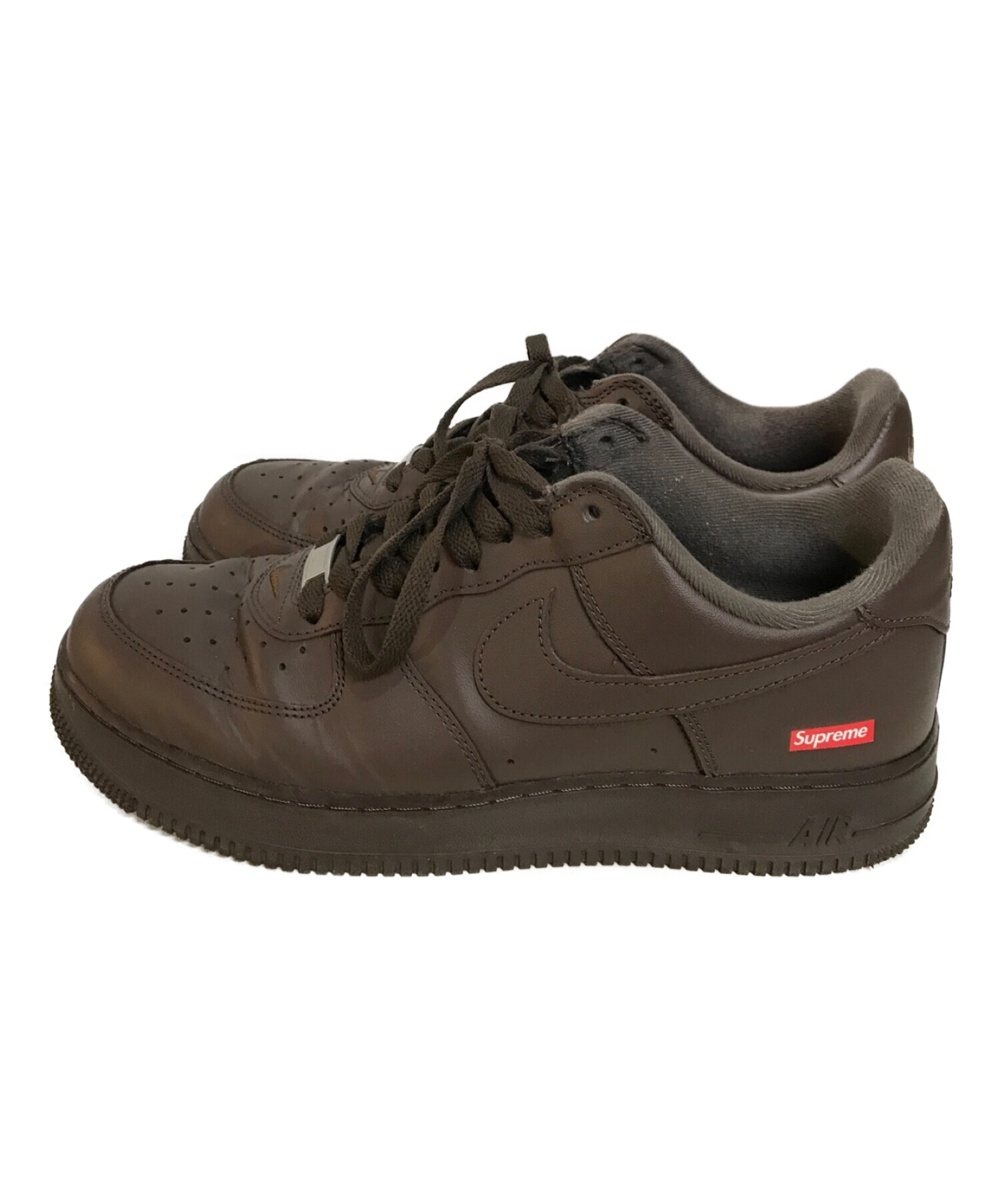 NIKE (ナイキ) SUPREME (シュプリーム) AIR FORCE 1 LOW SP ブラウン サイズ:28ｃｍ