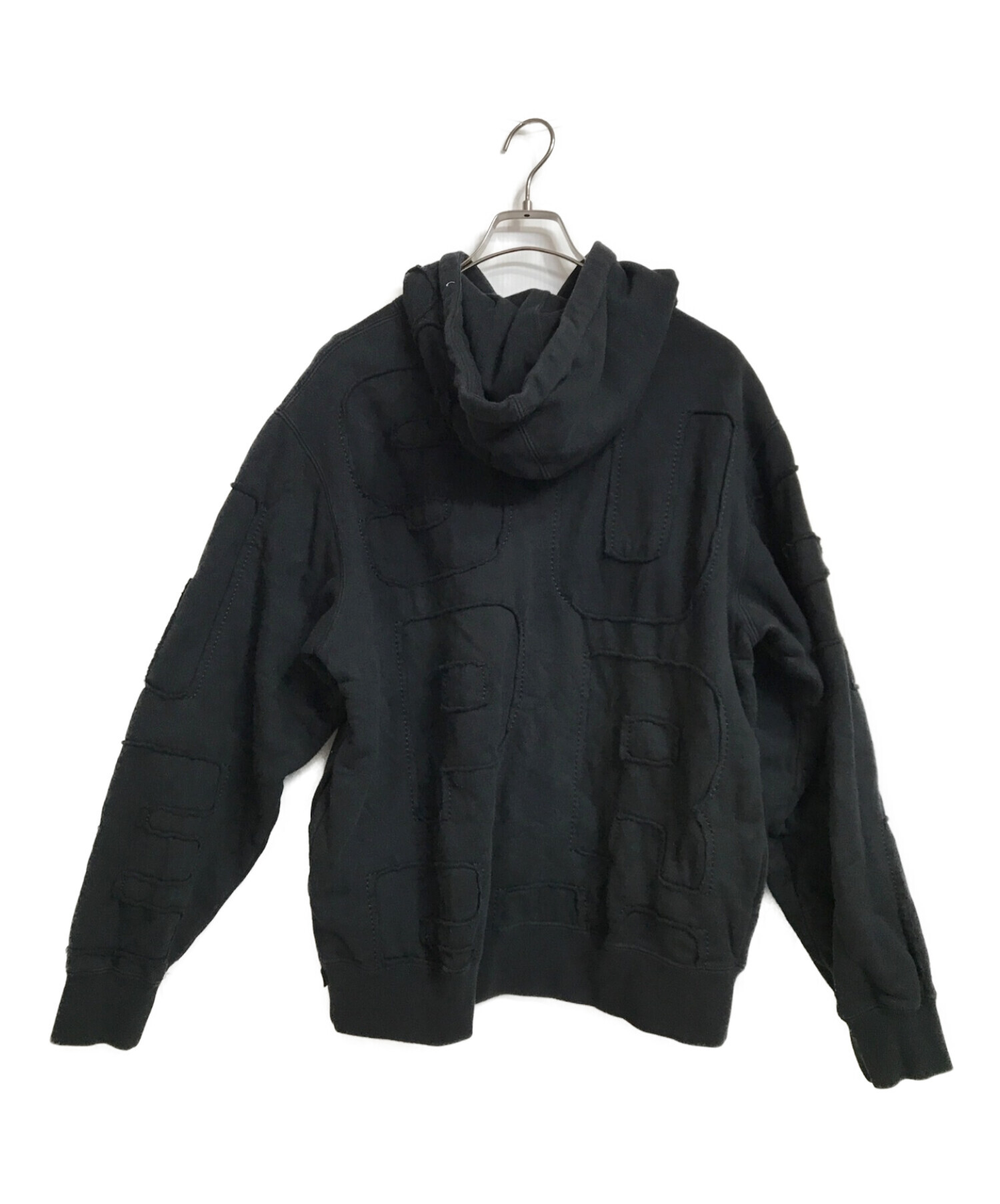 SUPREME (シュプリーム) Cutout Letters Hooded Sweatshirt ブラック サイズ:S