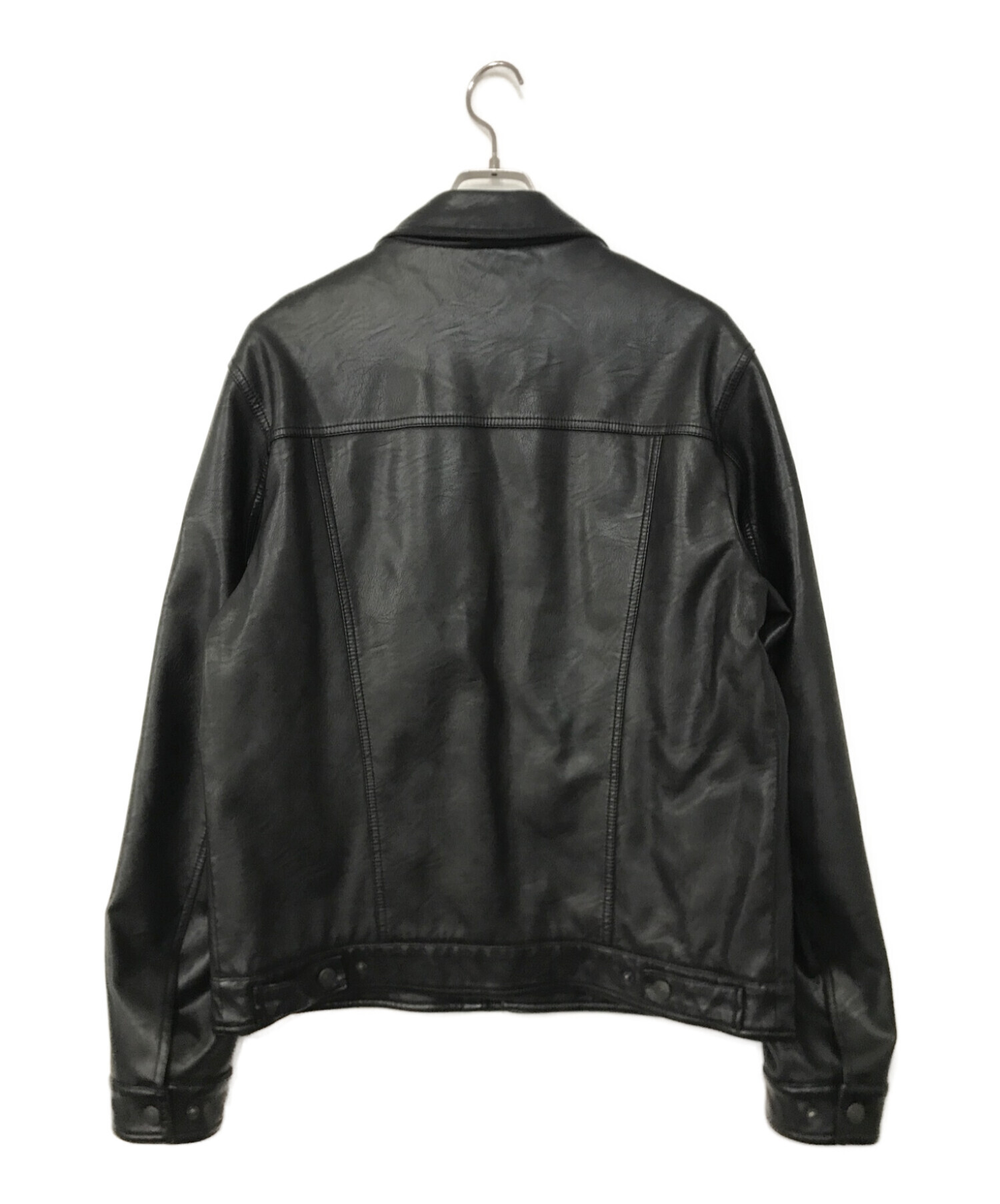 LEVI'S (リーバイス) フェイクレザートラッカージャケット ブラック サイズ:M