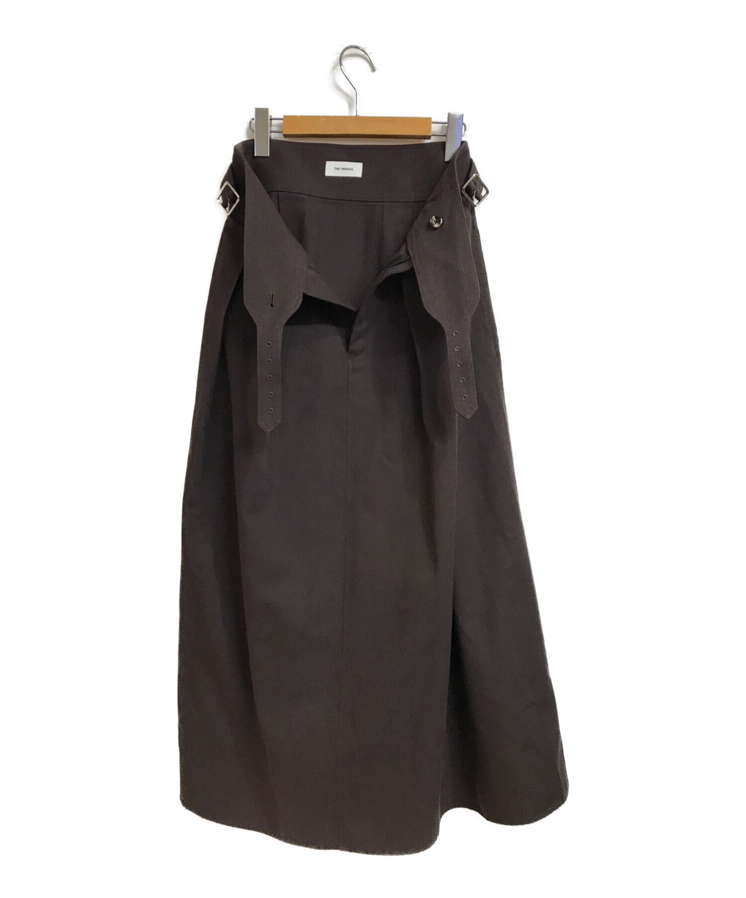 THE RERACS (ザ リラクス) SUPER TWILL S+S THE GURKHA SKIRT ブラウン サイズ:38