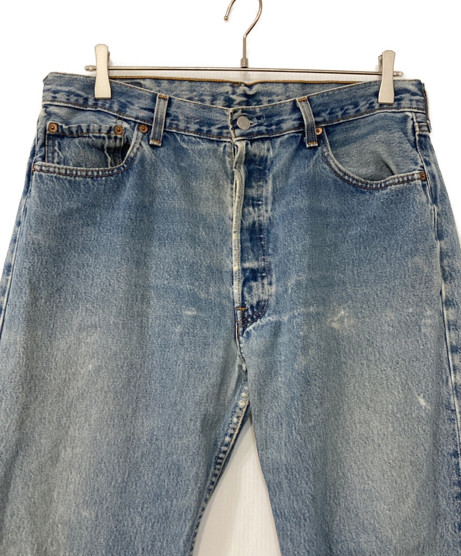 中古・古着通販】LEVI'S (リーバイス) USA製501デニムパンツ ブルー 