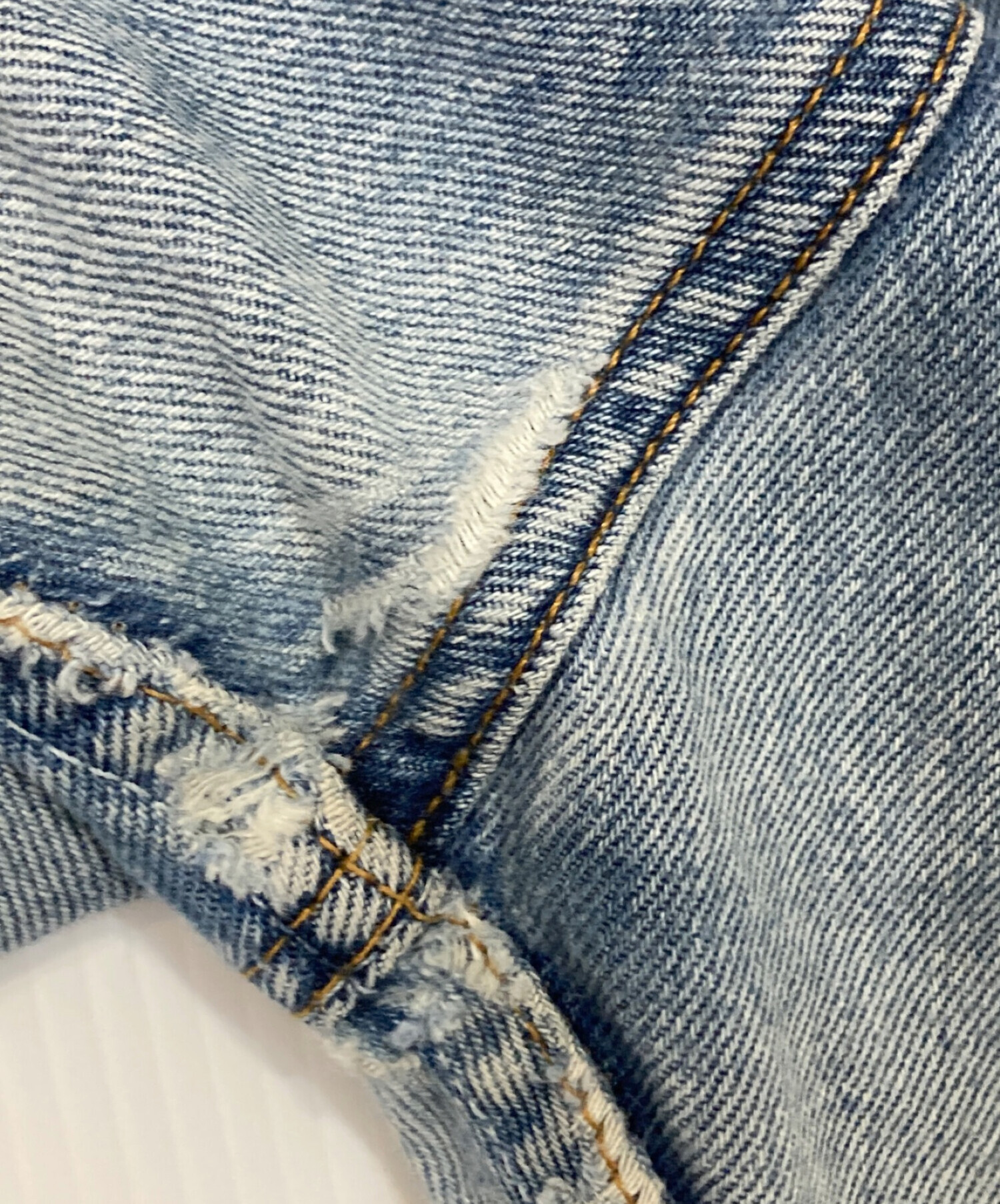 中古・古着通販】LEVI'S (リーバイス) USA製501デニムパンツ ブルー 