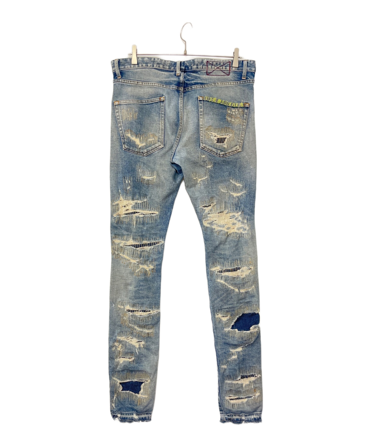 中古・古着通販】MLVINCE (メルヴィンス) TYPE-1 SLIM DESTROYED JEANS インディゴ サイズ:32｜ブランド・古着通販  トレファク公式【TREFAC FASHION】スマホサイト