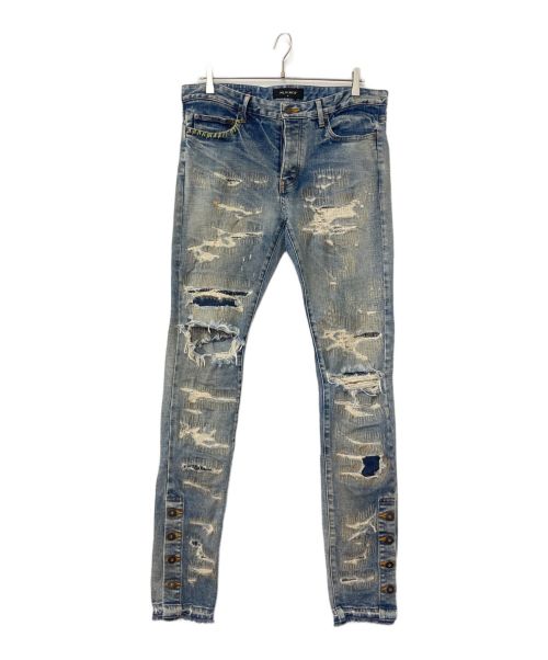 【中古・古着通販】MLVINCE (メルヴィンス) TYPE-1 SLIM DESTROYED JEANS インディゴ  サイズ:32｜ブランド・古着通販 トレファク公式【TREFAC FASHION】スマホサイト