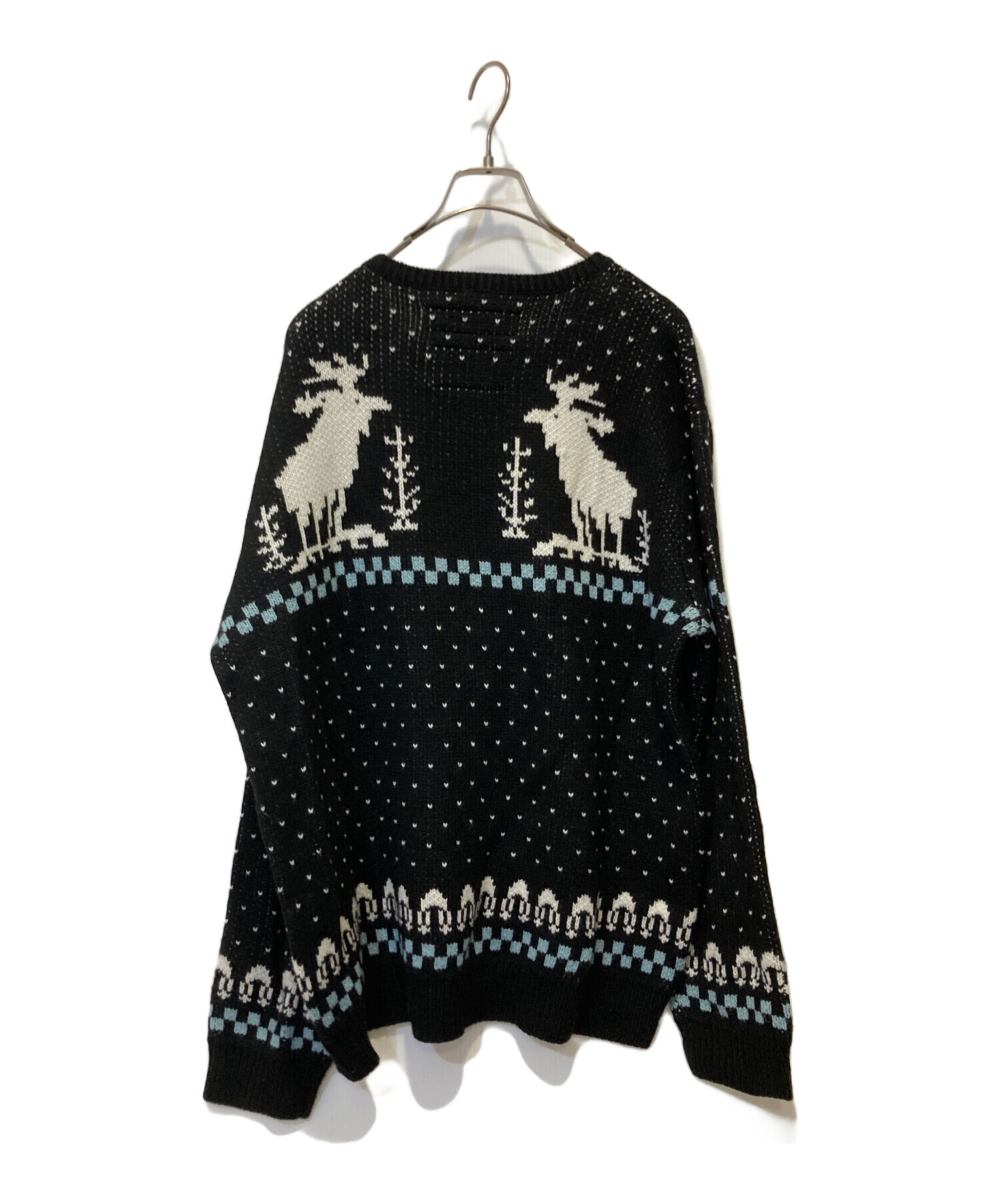 NEIGHBORHOOD (ネイバーフッド) CARIBOU/AW-KNIT.LS ブラック サイズ:XL