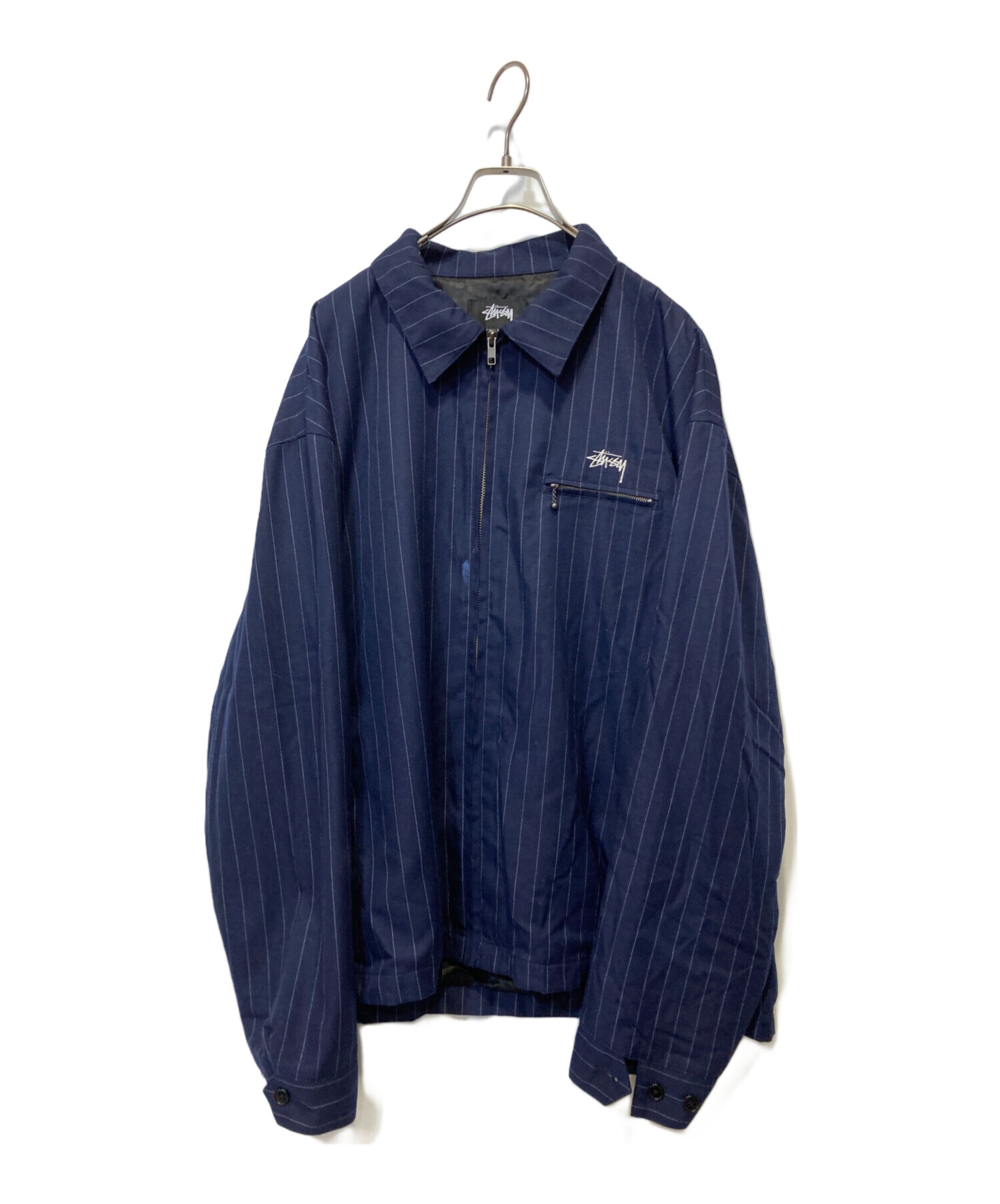 stussy (ステューシー) CDG (シーディージー) PIN STRIPED BING JACKET ネイビー サイズ:XL