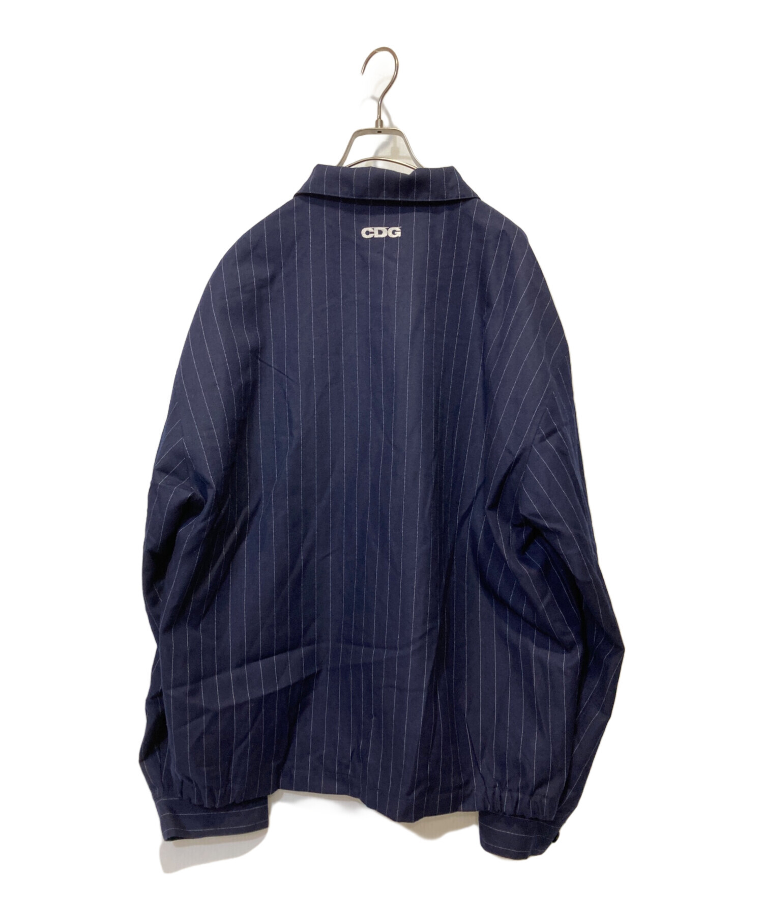 中古・古着通販】stussy (ステューシー) CDG (シーディージー) PIN STRIPED BING JACKET ネイビー  サイズ:XL｜ブランド・古着通販 トレファク公式【TREFAC FASHION】スマホサイト