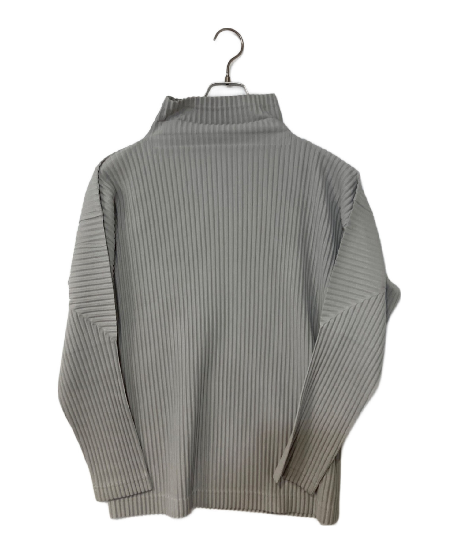 HOMME PLISSE ISSEY MIYAKE (オムプリッセ イッセイ ミヤケ) プリーツカットソー グレー サイズ:2