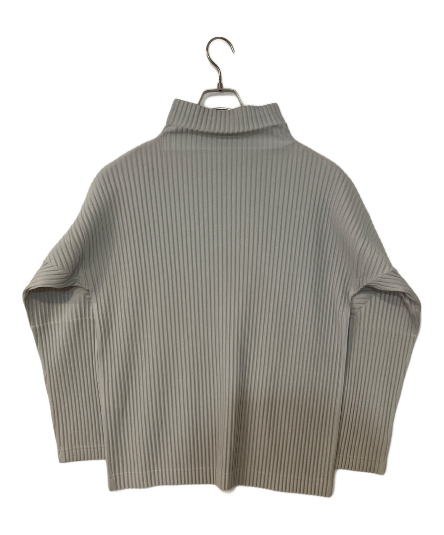 HOMME PLISSE ISSEY MIYAKE (オムプリッセ イッセイ ミヤケ) プリーツカットソー グレー サイズ:2