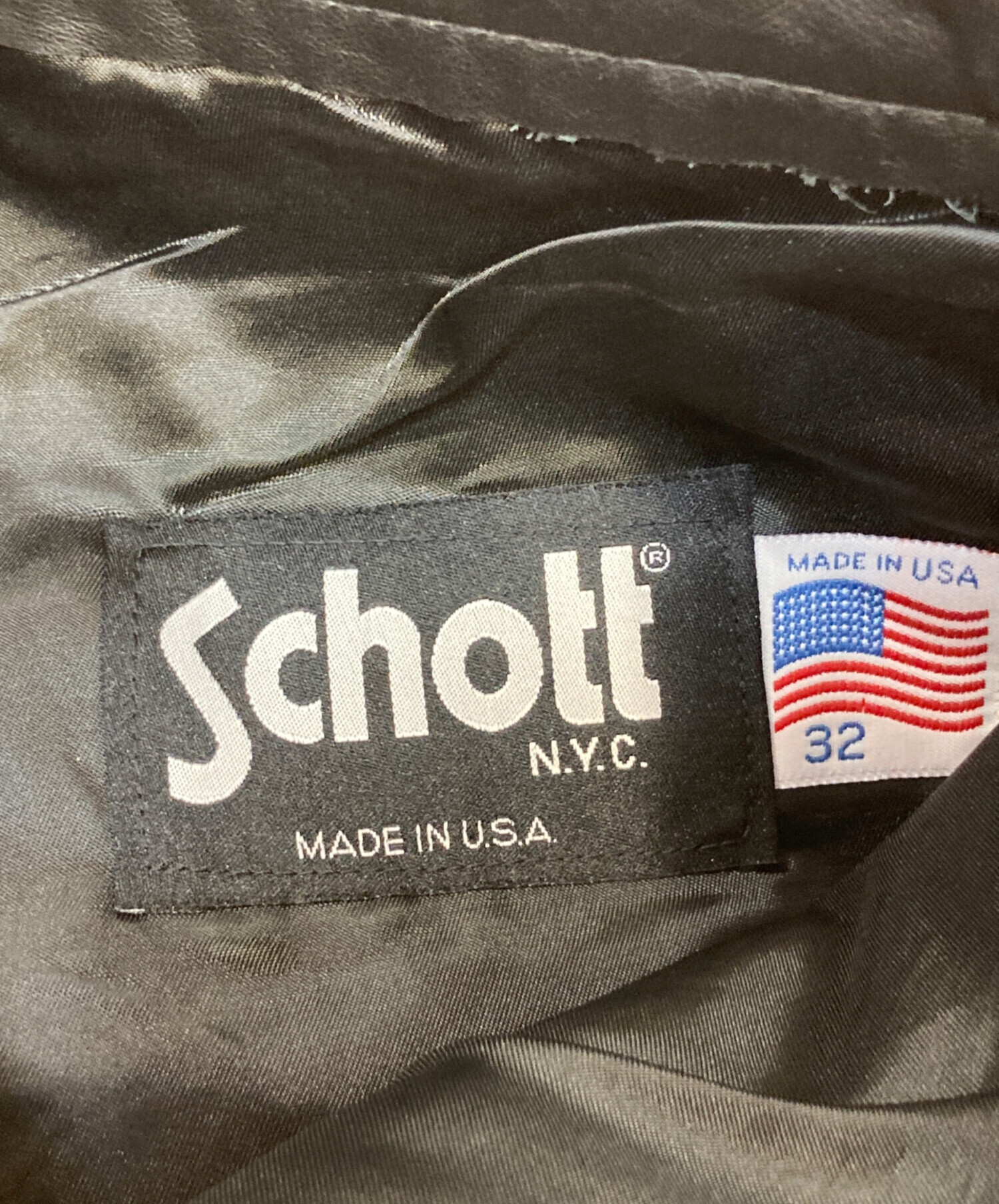 中古・古着通販】Schott (ショット) レザーパンツ ブラック サイズ:32｜ブランド・古着通販 トレファク公式【TREFAC  FASHION】スマホサイト