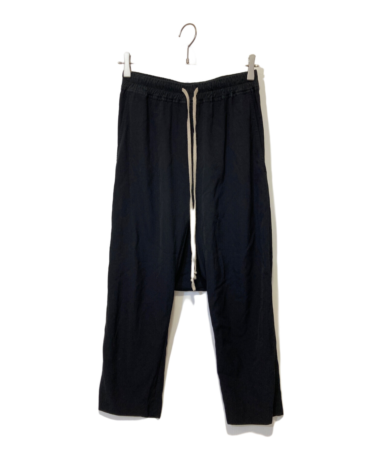 中古・古着通販】RICK OWENS (リックオウエンス) DRAWSTRING CROPPED PANTS ブラック サイズ:IT 38 US  4｜ブランド・古着通販 トレファク公式【TREFAC FASHION】スマホサイト