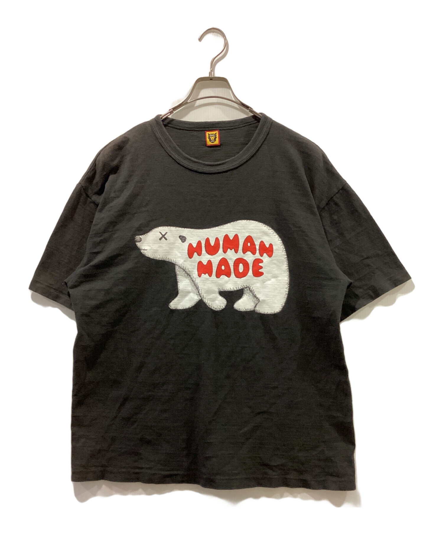 HUMAN MADE (ヒューマンメイド) KAWS (カウズ) プリントTシャツ ブラック サイズ:2XL