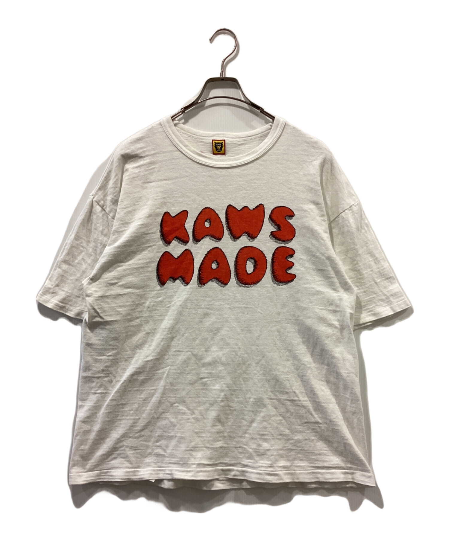 中古・古着通販】HUMAN MADE (ヒューマンメイド) KAWS (カウズ) プリントTシャツ ホワイト サイズ:2XL｜ブランド・古着通販  トレファク公式【TREFAC FASHION】スマホサイト