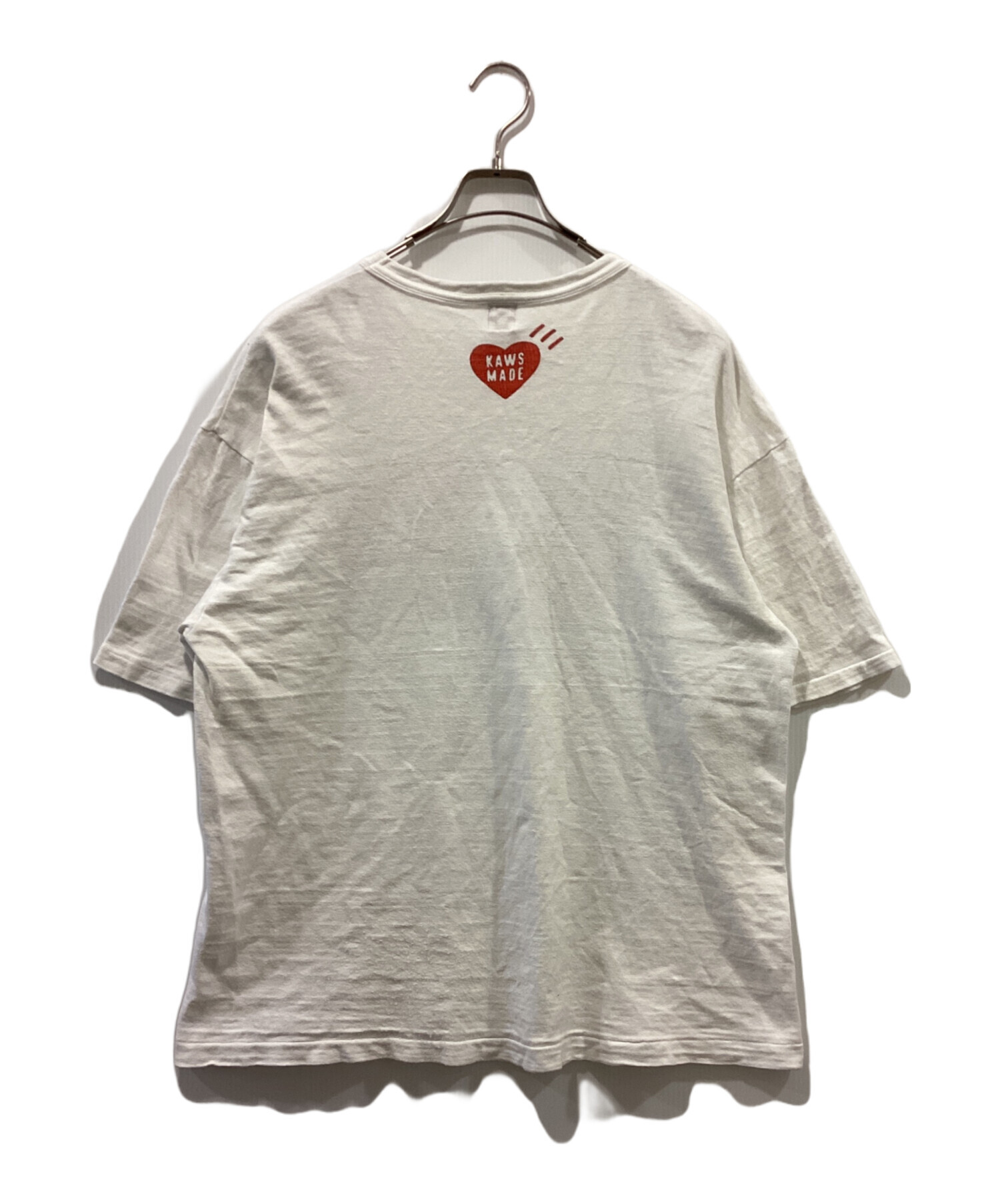 中古・古着通販】HUMAN MADE (ヒューマンメイド) KAWS (カウズ) プリントTシャツ ホワイト サイズ:2XL｜ブランド・古着通販  トレファク公式【TREFAC FASHION】スマホサイト